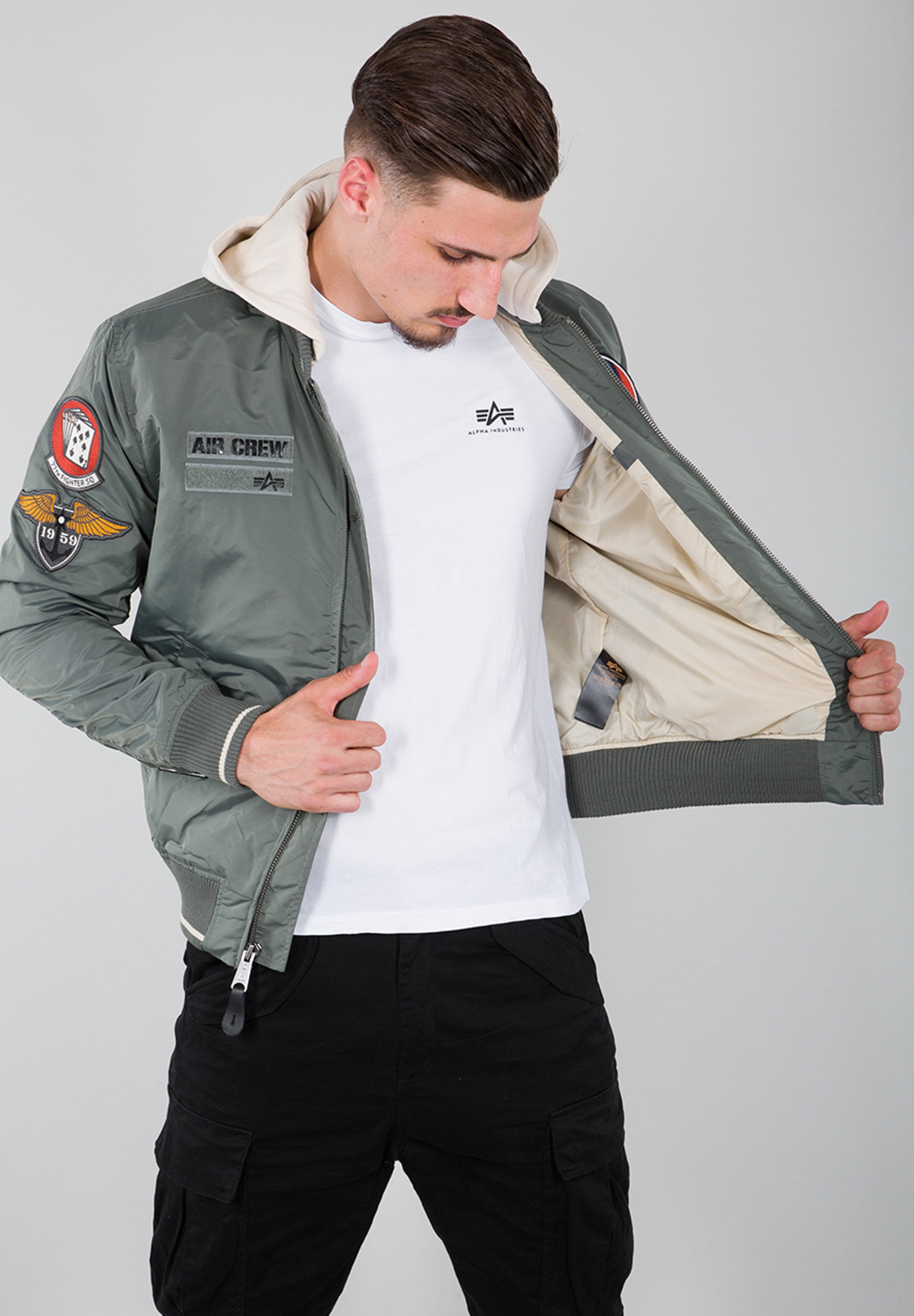 Alpha Industries Bomberjacke »Alpha Industries Men - Bomber Jackets MA-1 TT Hood Patch«