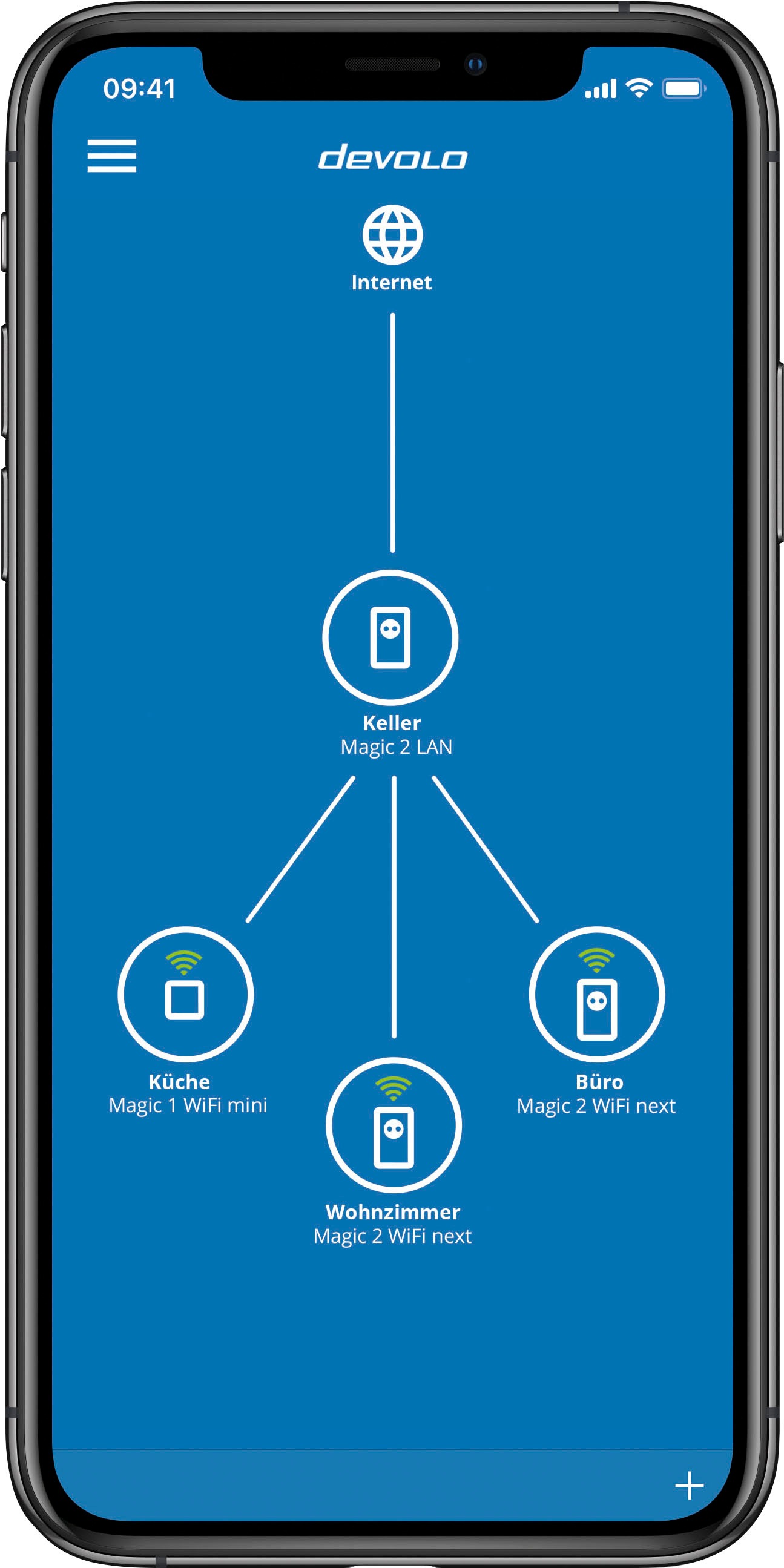 DEVOLO WLAN-Router »Magic 1 WiFi ac Ergänzung (1200Mbit, Powerline + WLAN, 2x LAN, Mesh)«