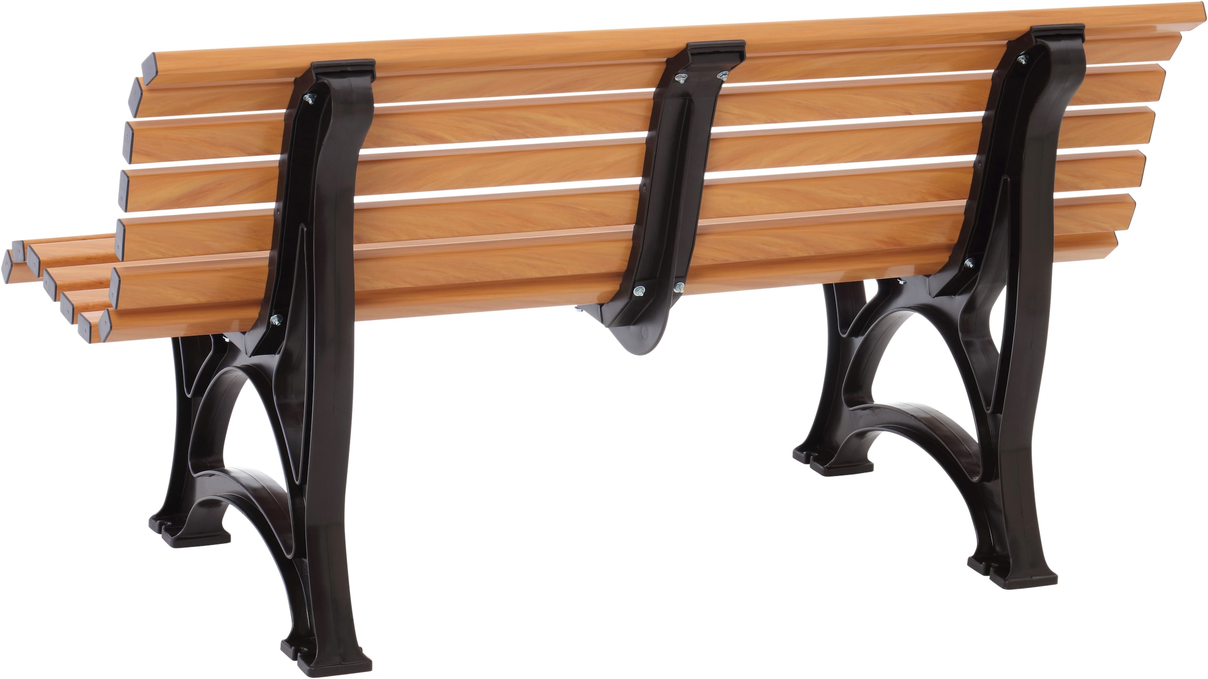 Blome Gartenbank »3er-Bank Helgoland 150 cm Holzoptik« Vollkunststoff