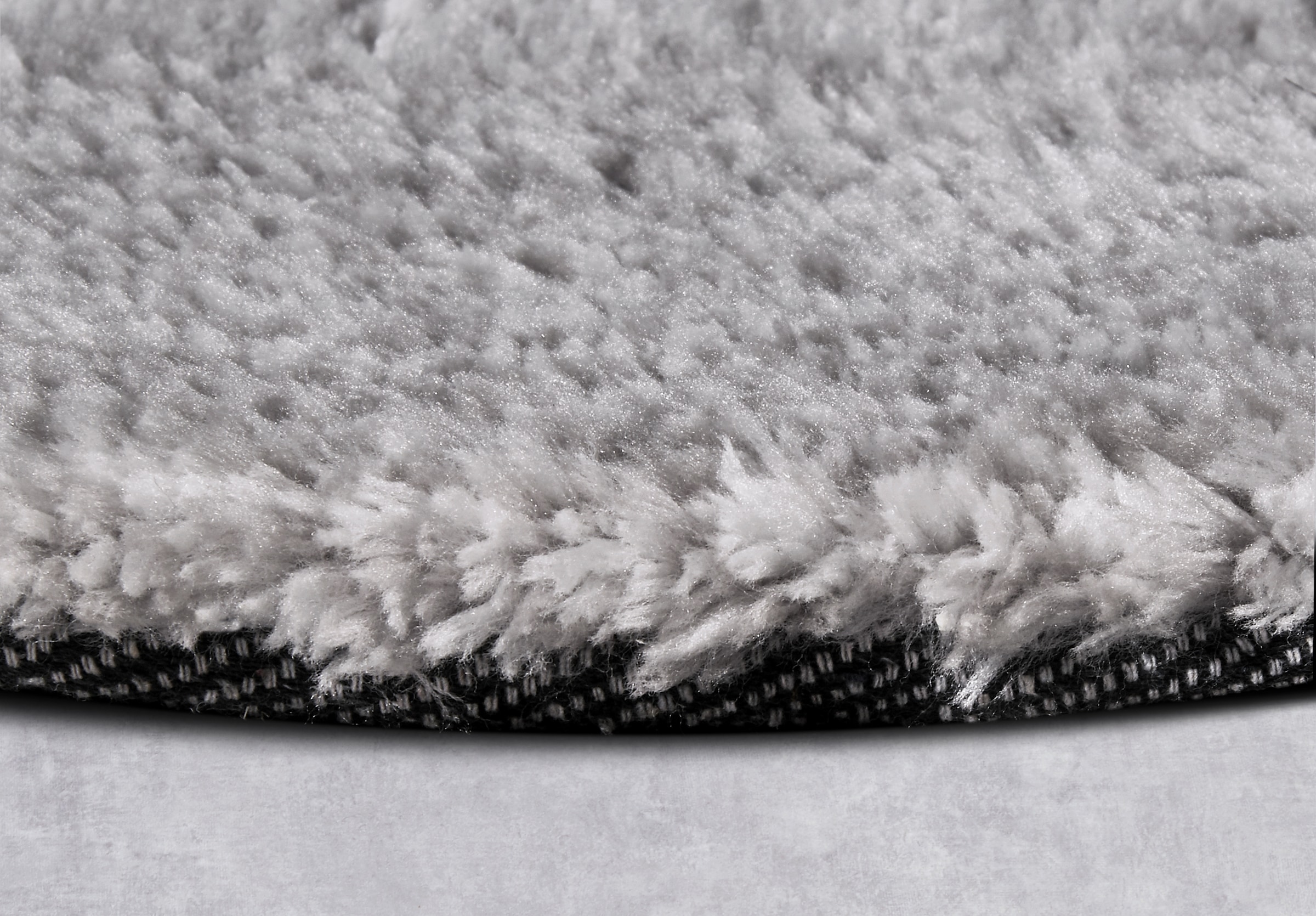 HANSE Home Hochflor-Teppich »Olaf«, rund, 38 mm Höhe, Langflor, Shaggy, einfarbig, flauschig, weich, glänzend, modern, uni