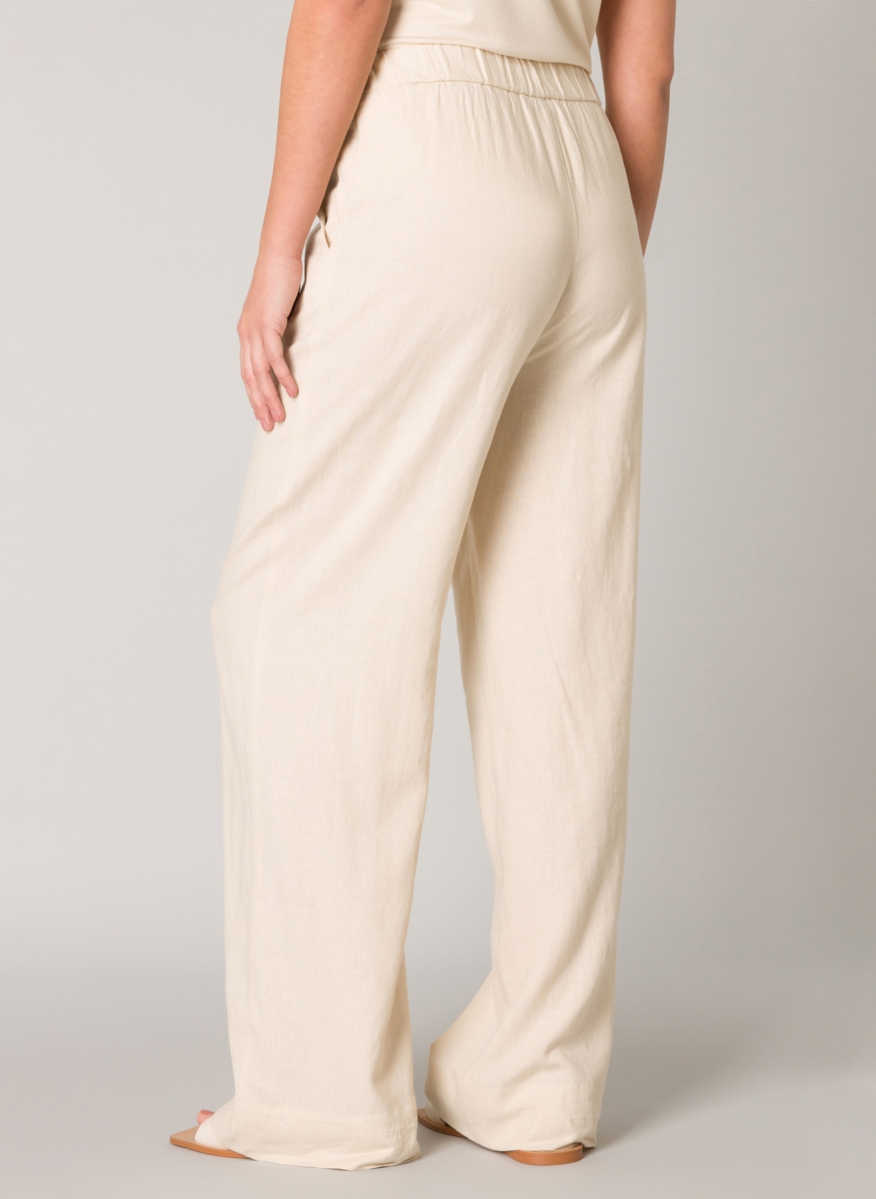 Base Level Leinenhose »Yul«  Sommerhose mit elastischem Bund