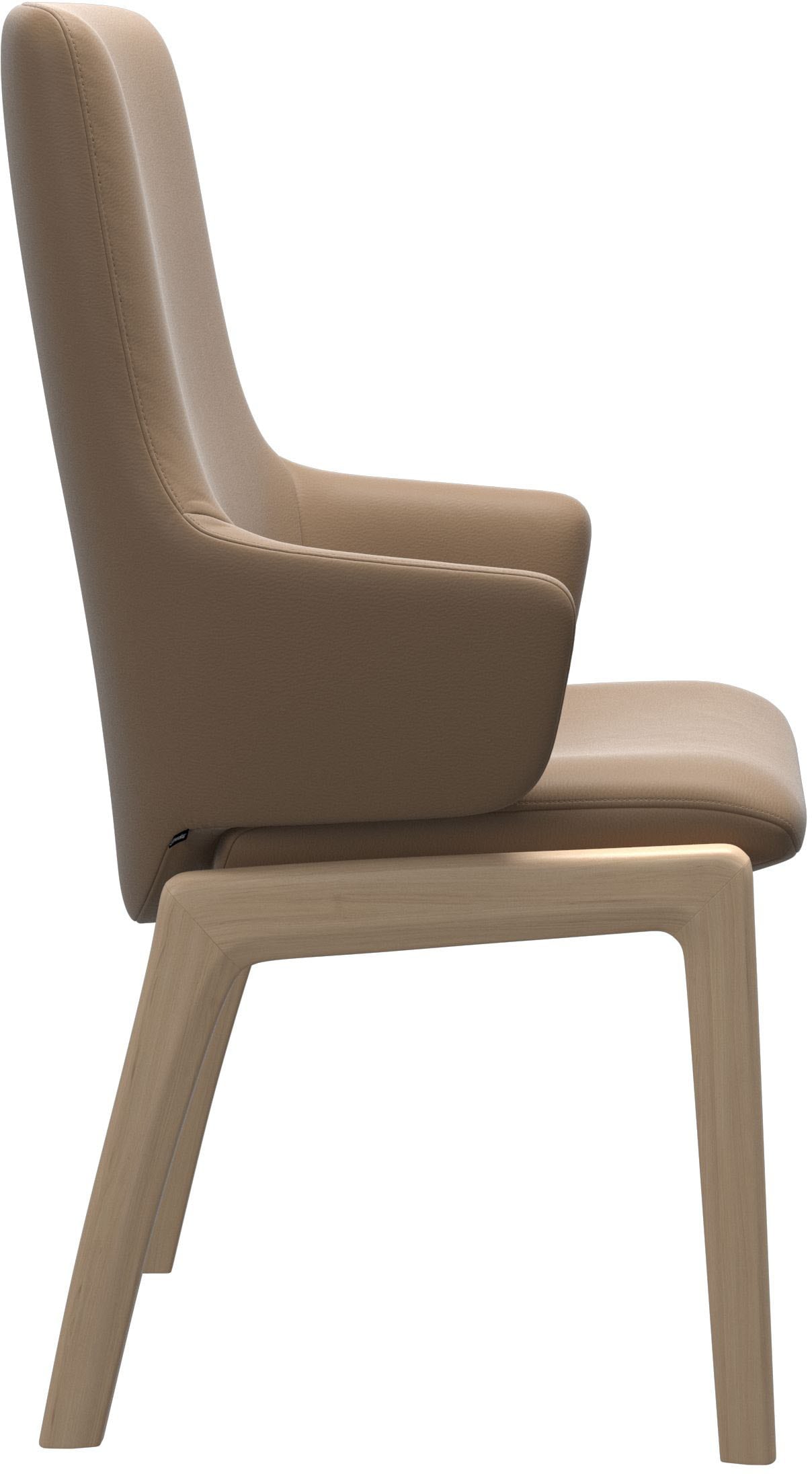 Stressless® Polsterstuhl »Laurel«, Leder PALOMA, High Back mit Armlehne, Größe L, mit abgerundeten Beinen in Walnuss
