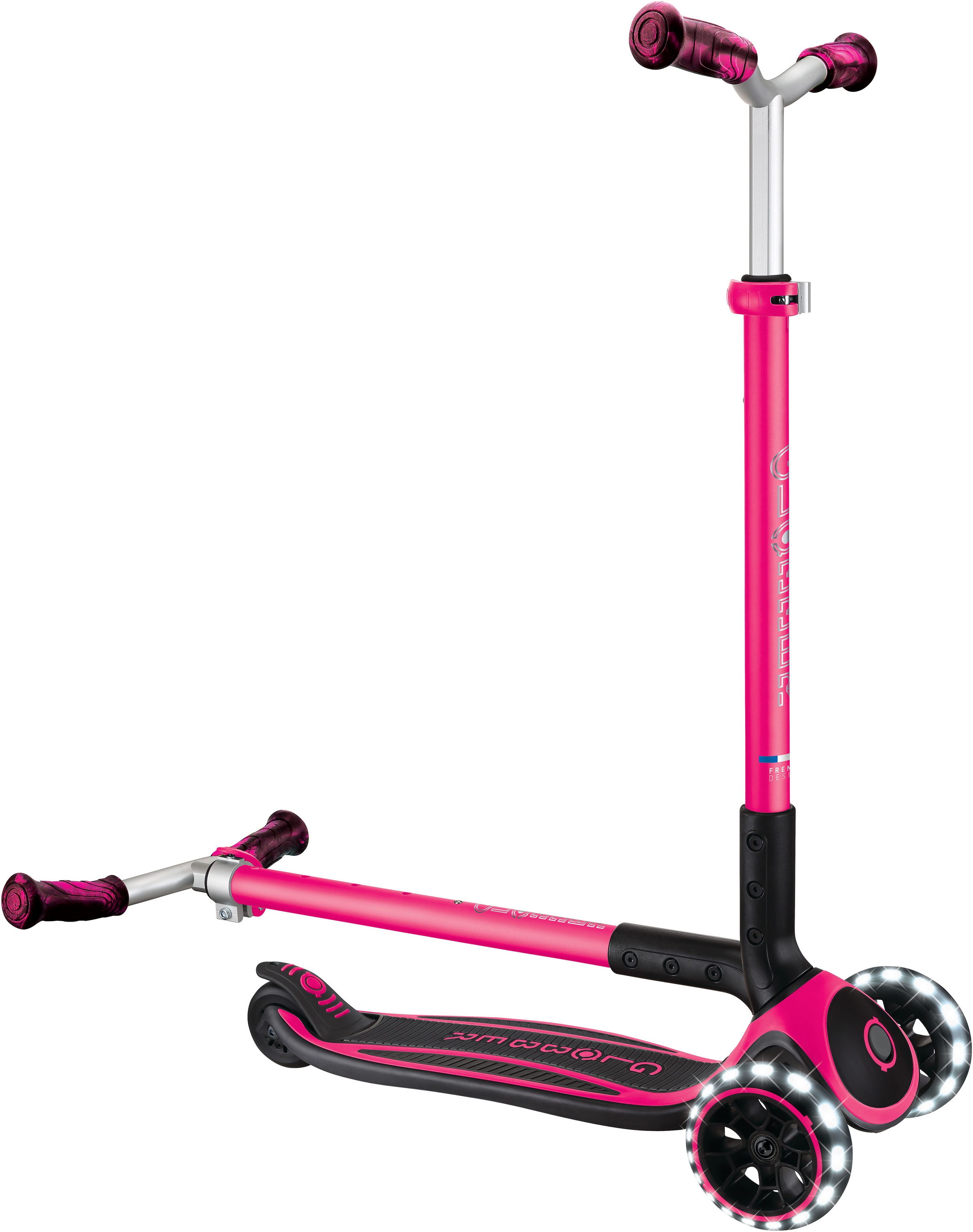 Globber Tretroller »ACE LIGHTS, mit Leuchtrollen«