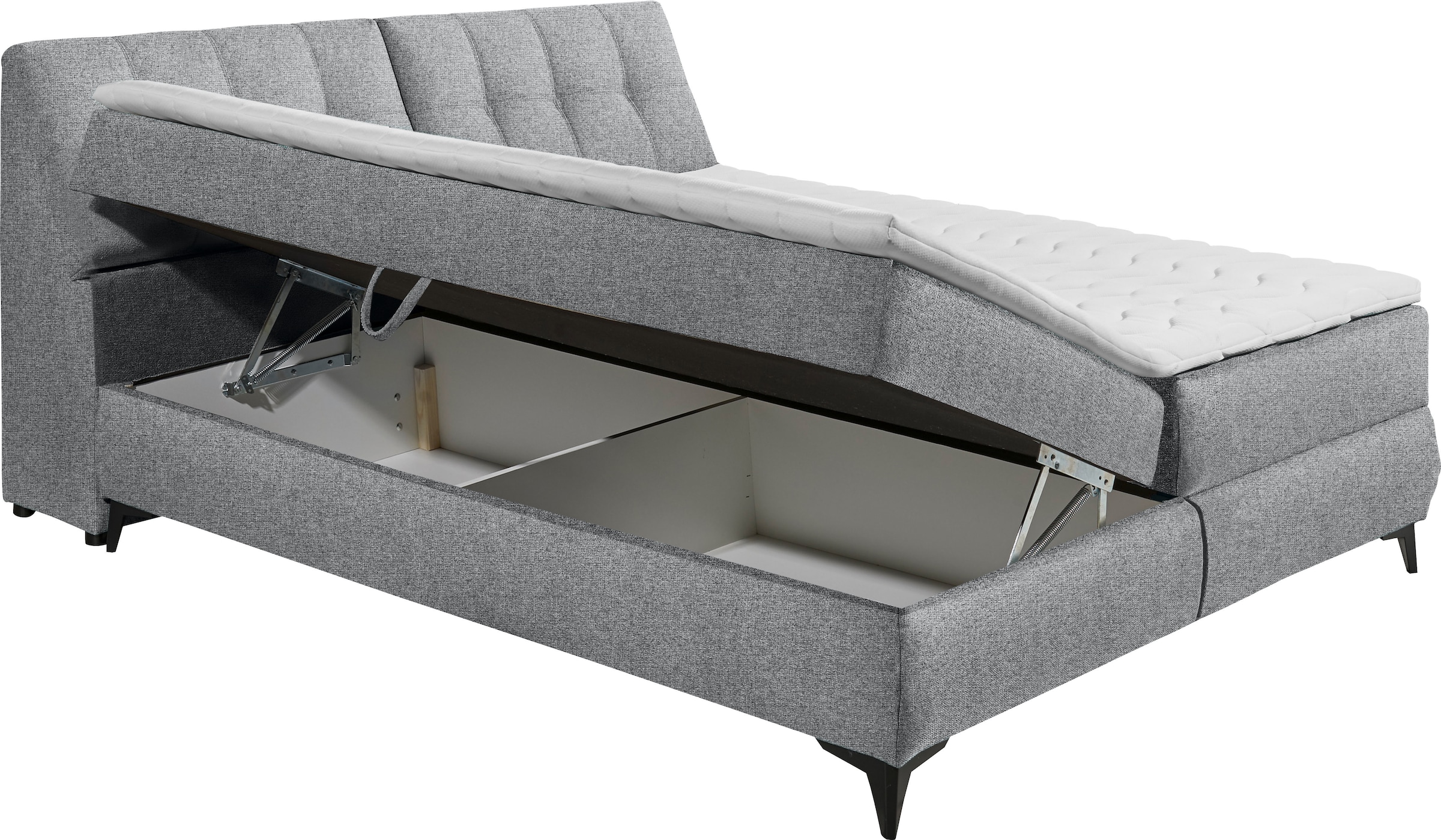 ED EXCITING DESIGN Boxbett »Atlantis«, mit Bettkasten und Stauraum im Kopfteil