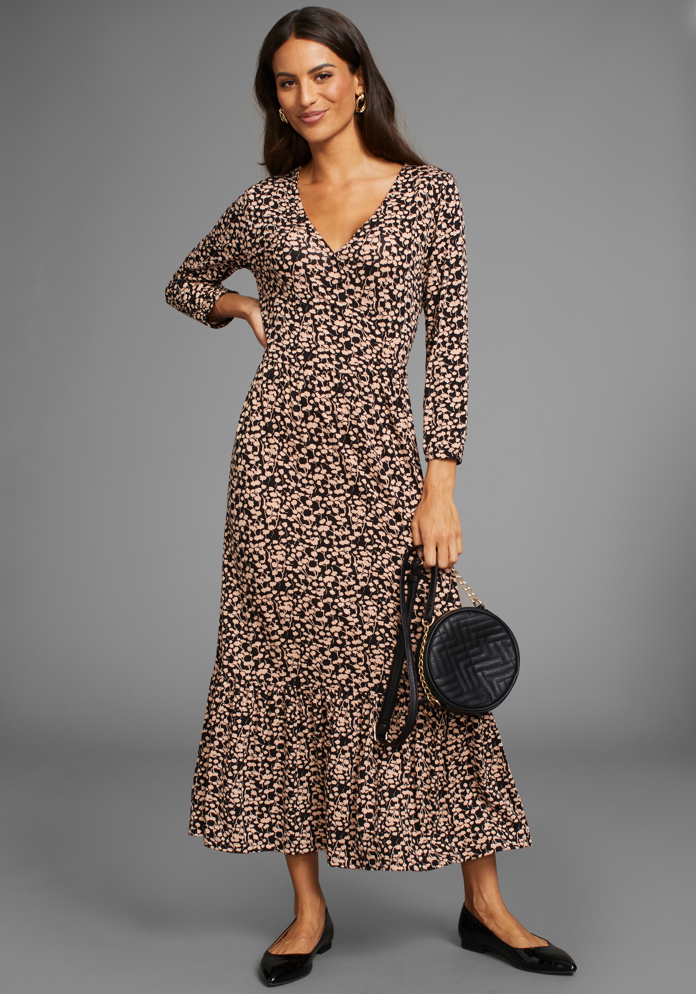 Laura Scott Jerseykleid, mit Wickel