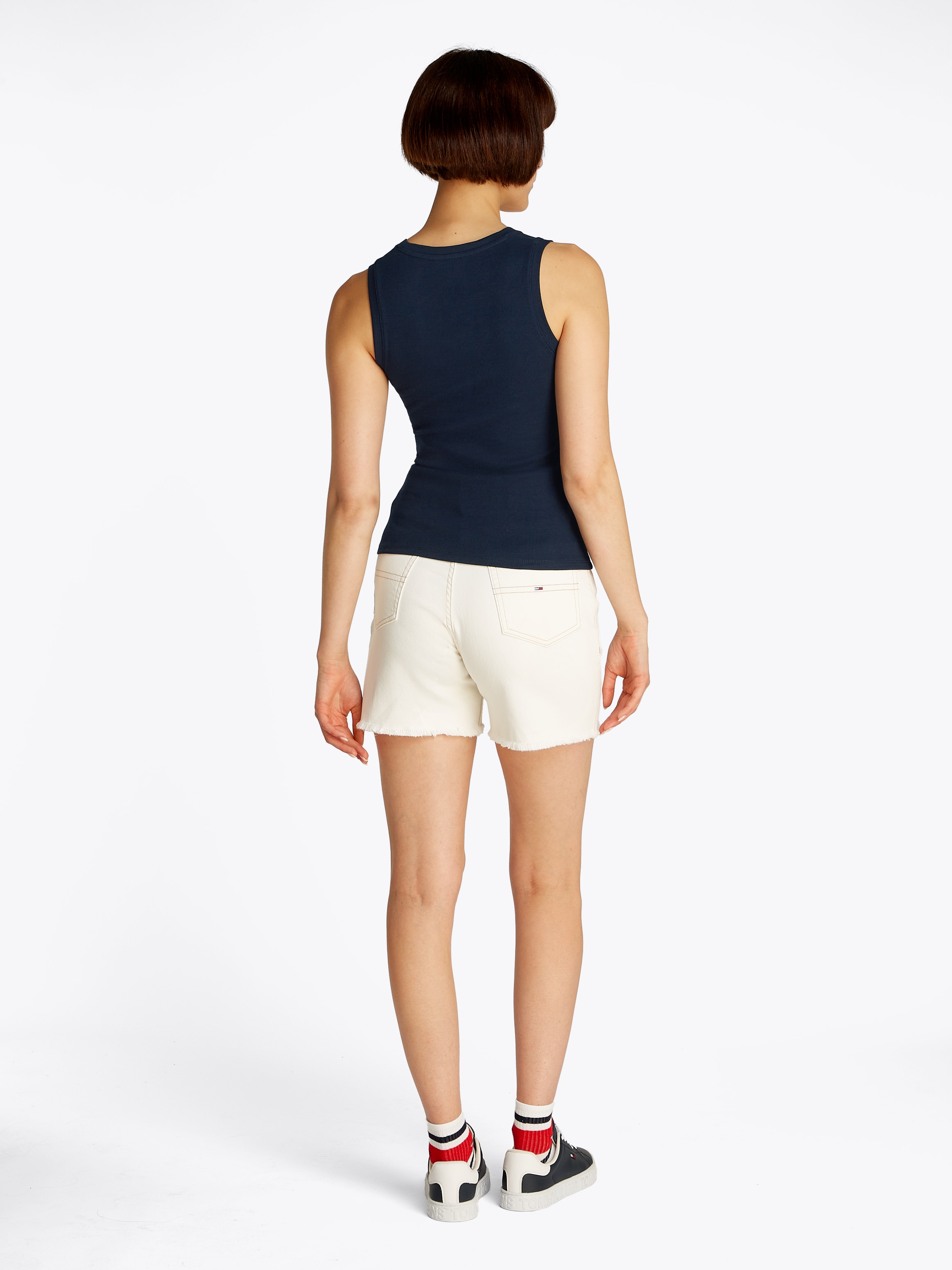 Tommy Jeans Tanktop »TJW ESSENTIAL RIB TANK EXT«, mit Logostickerei