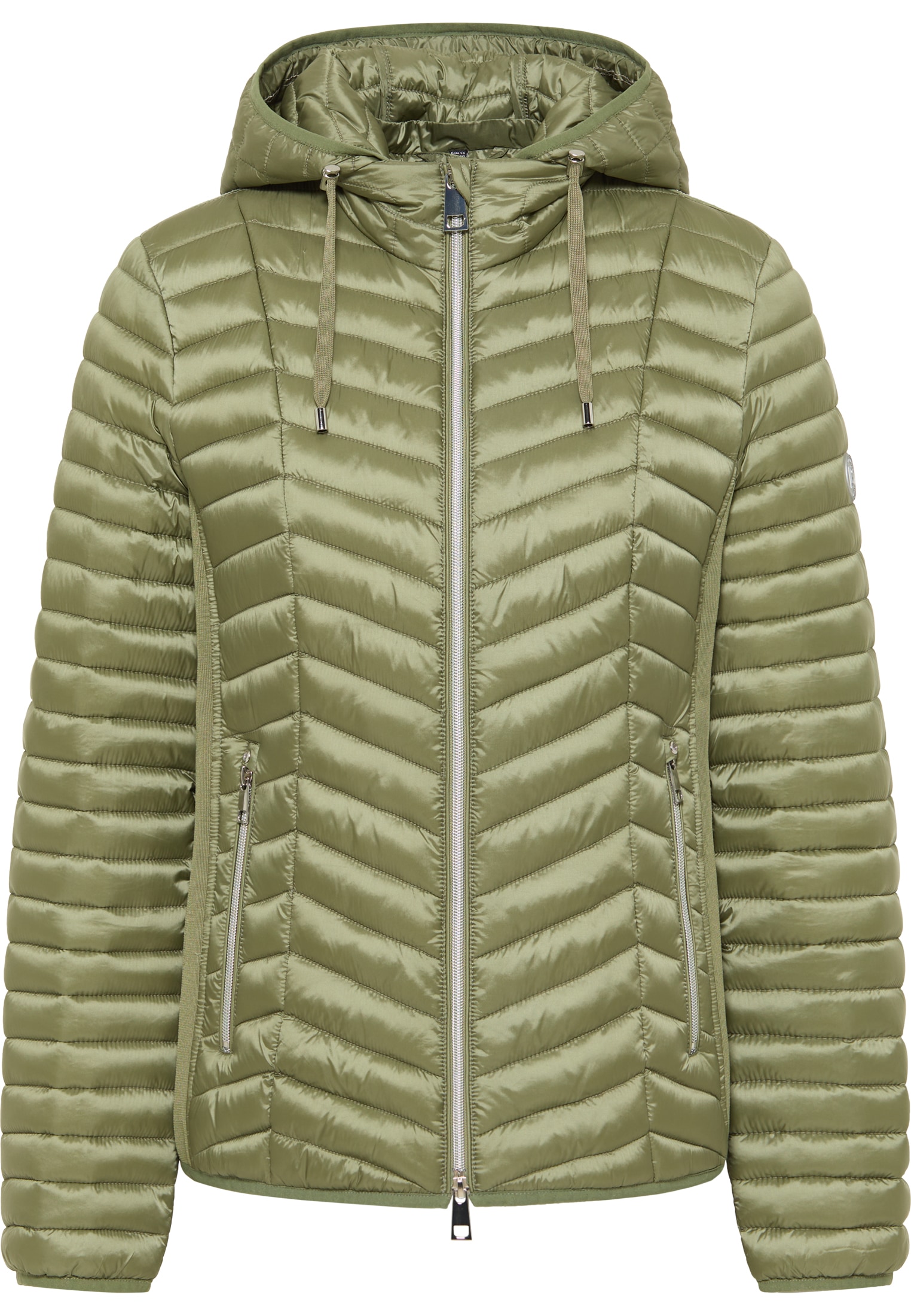 Barbara Lebek Steppjacke, mit Kapuze, mit Reißverschlusstaschen