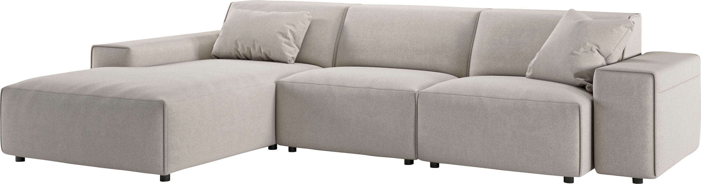 andas Ecksofa »Glimminge auch in Breitcord, Feincord, Bouclé + Easy care-Bezug«, L-Form, Breite 294, Zierkissen