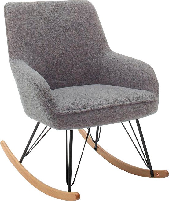 MCA furniture Schaukelstuhl »HOPKINS«, 1 St., Microfaser, Kufe: Buche, eich günstig online kaufen