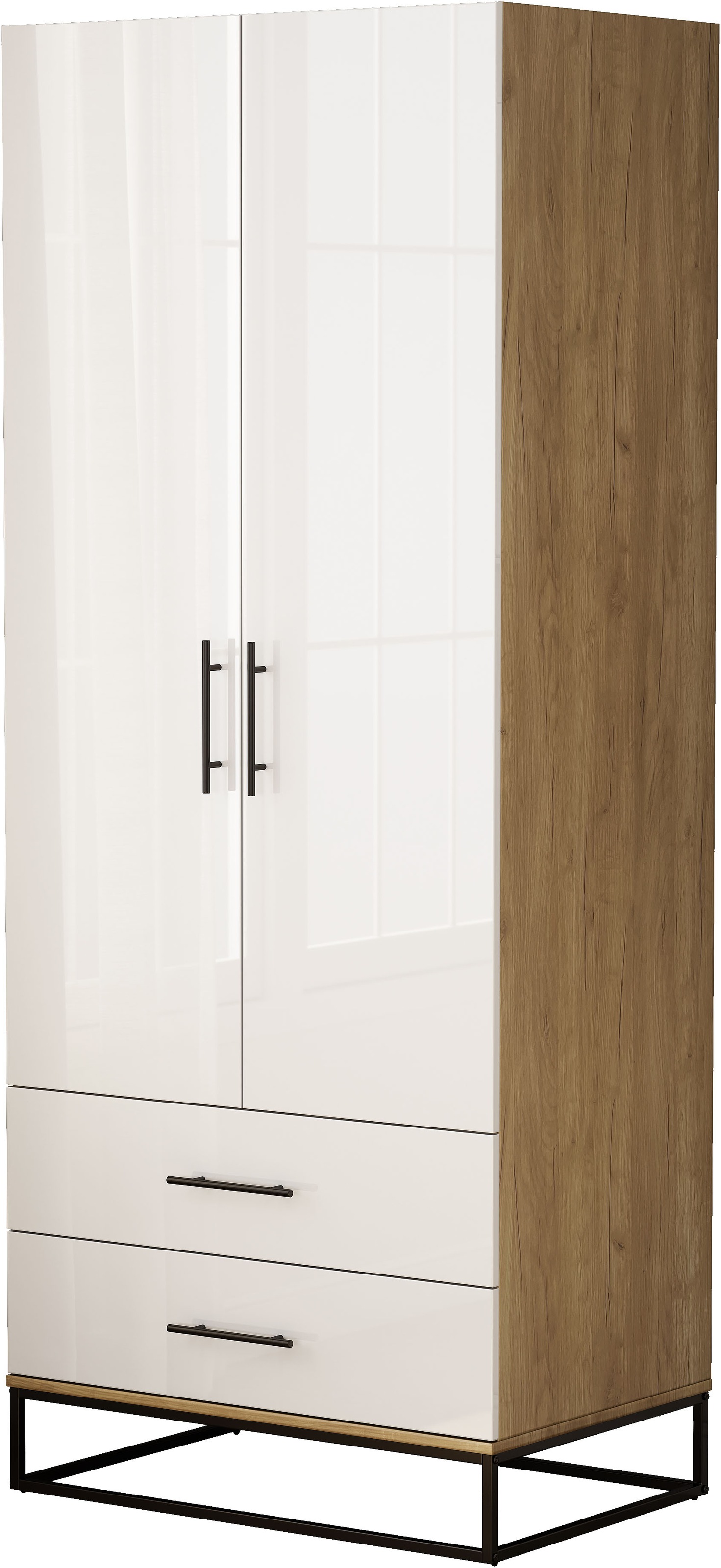 OTTO home Kleiderschrank »Lucca Schlafzimmerschrank Garderobe hochglanz Bes günstig online kaufen
