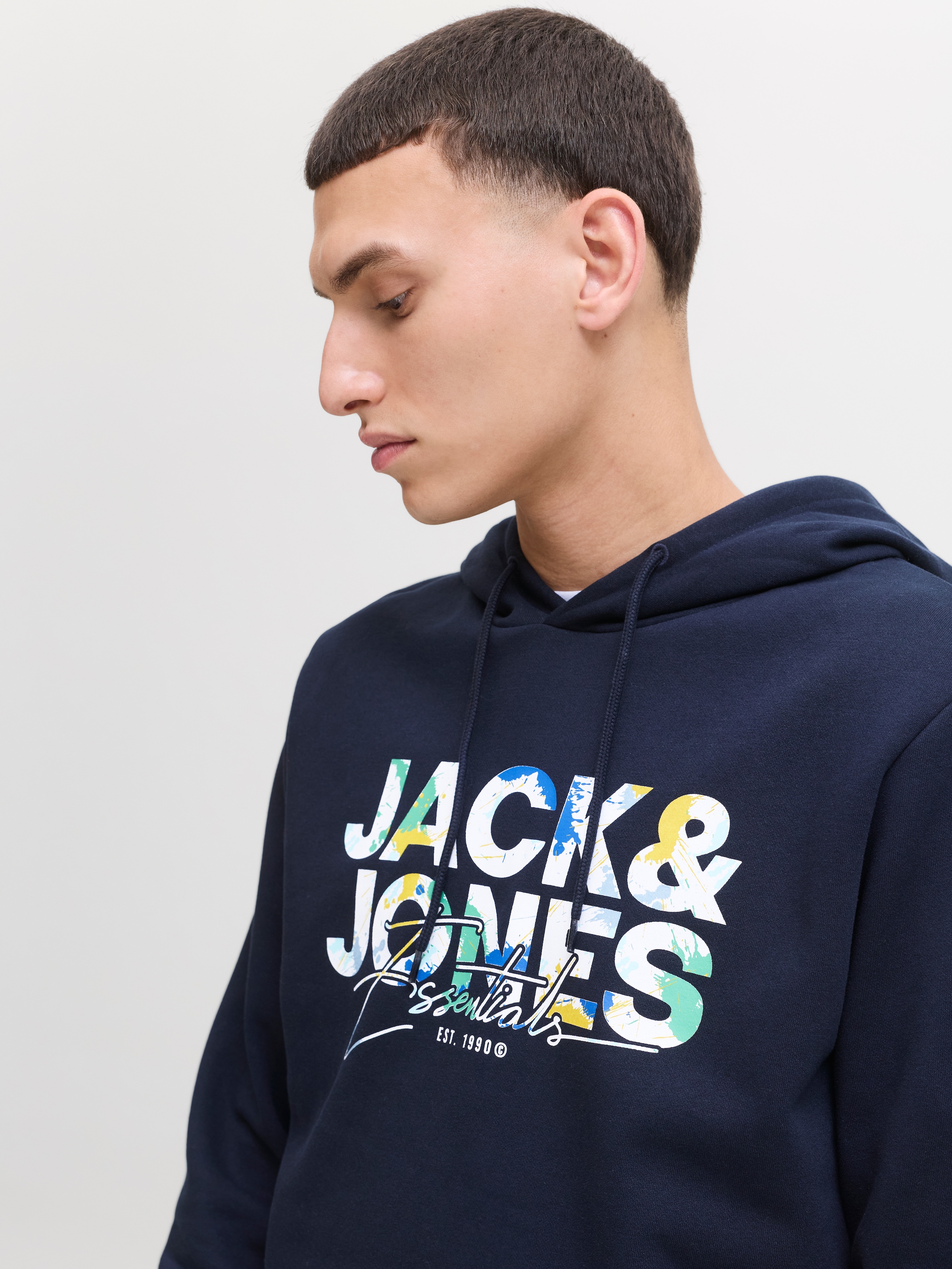 Jack & Jones Kapuzensweatshirt »JJGEPLAS SWEAT HOOD«
