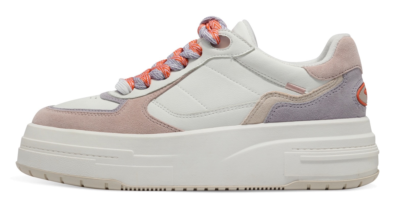Tamaris Plateausneaker, Freizeitschuh, Halbschuh, Schnürschuh mit gepolstertem Schaftrand