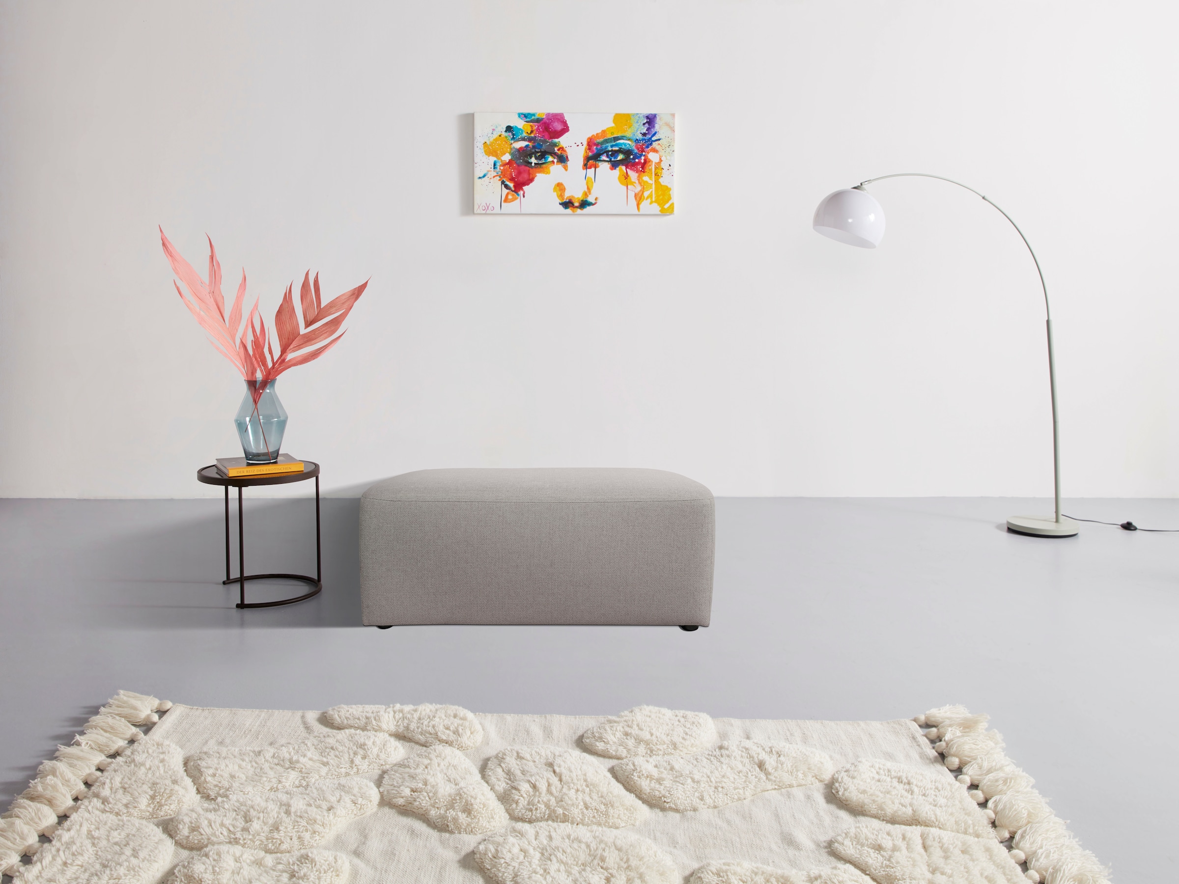 INOSIGN Polsterhocker »Koa, Hocker, passend zur Modulserie KOA«, in Webstof günstig online kaufen