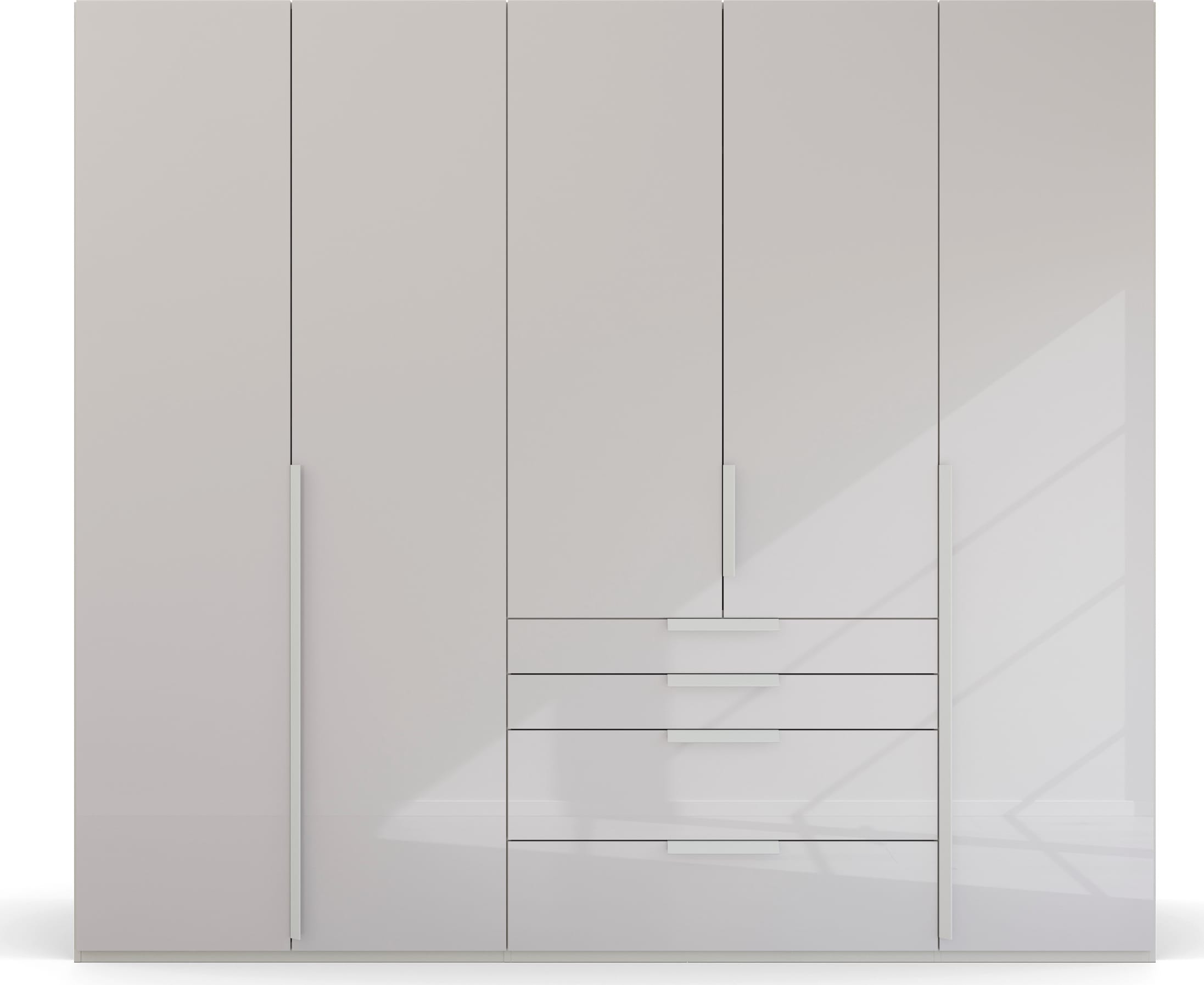 rauch Drehtürenschrank »Purisma«, mit Glasfront, Schubladen und umfangreichem Zubehör, mit Soft-Close
