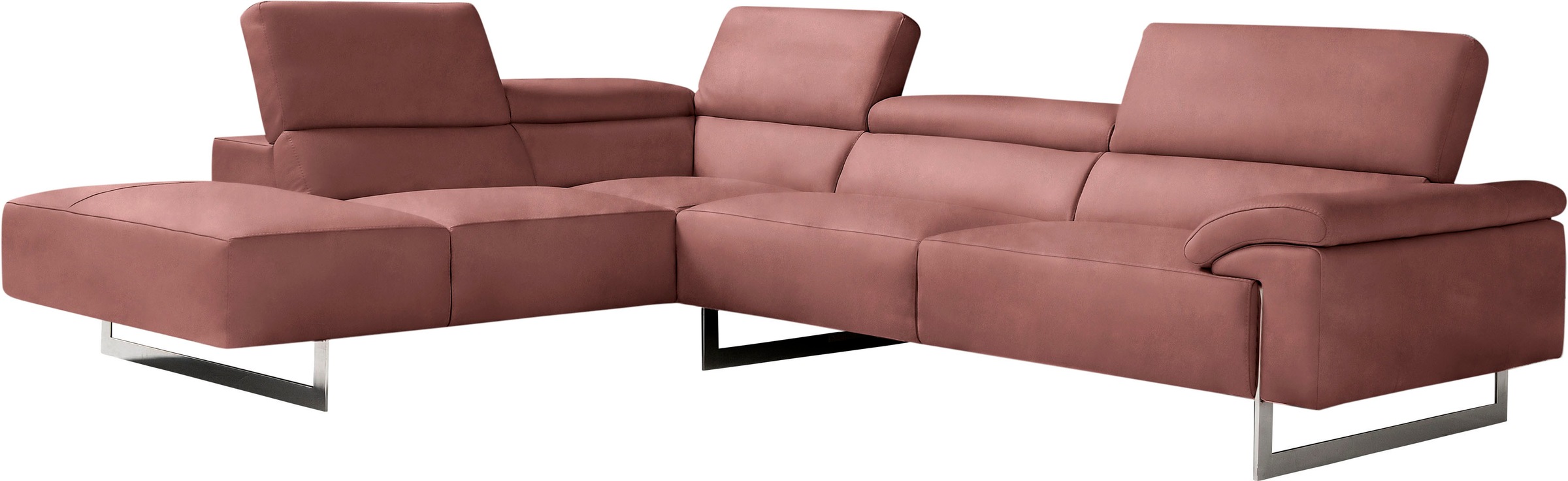 Egoitaliano Ecksofa "Malika, elegant und bequem, Designsofa, L-Form" mit Ot günstig online kaufen