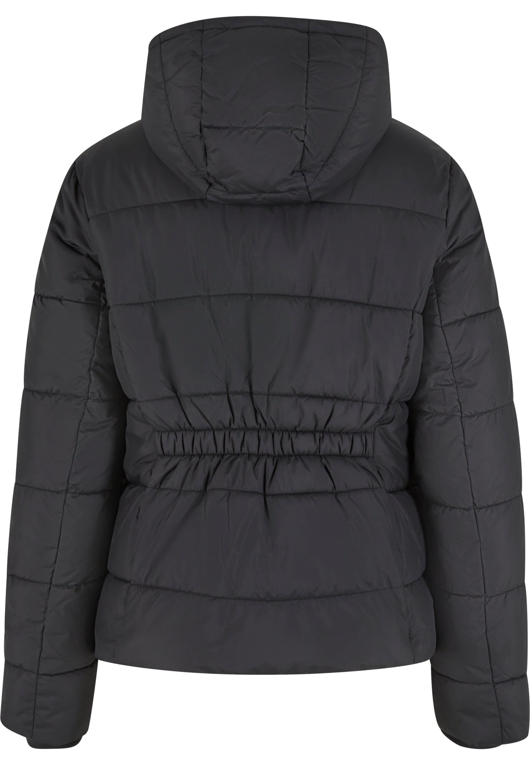 URBAN CLASSICS Winterjacke »Urban Classics Ladies Short Puffer Jacket With Hood« 1 Stk. tlg. mit Kapuze
