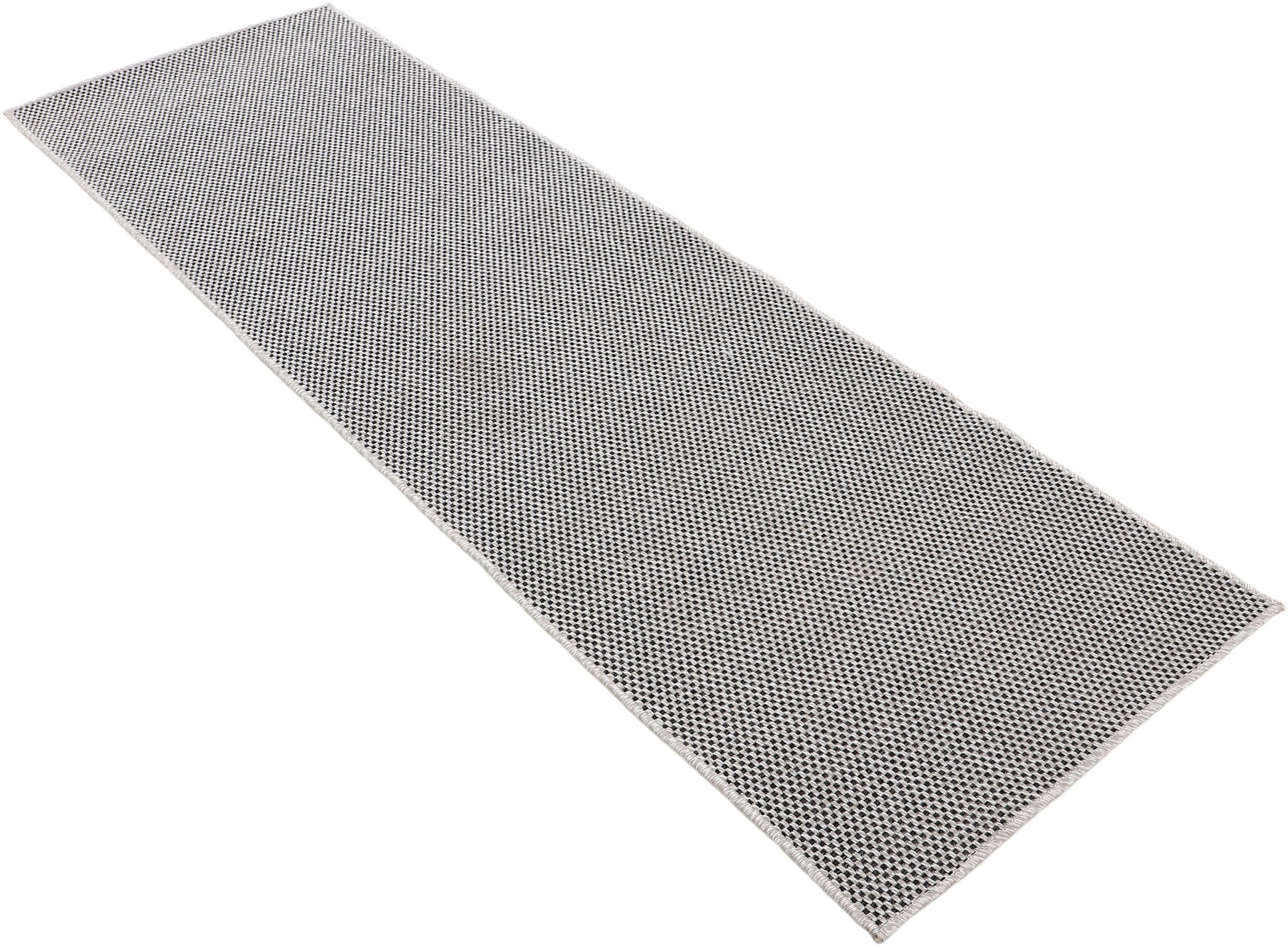 carpetfine Läufer »Boho 105«, rechteckig, 4 mm Höhe, robustes Flachgewebe, Sisal Optik, UV-beständig, Außenbereich