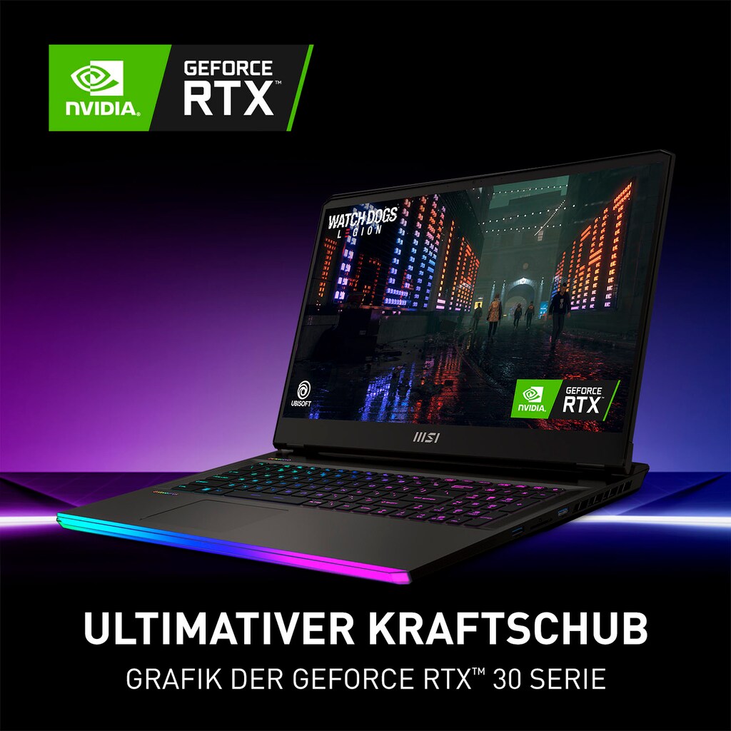 MSI Gaming-Notebook »Raider GE77 HX 12UHS-012«, 43,9 cm, / 17,3 Zoll, Intel, Core i9, GeForce RTX 3080 Ti, 2000 GB SSD