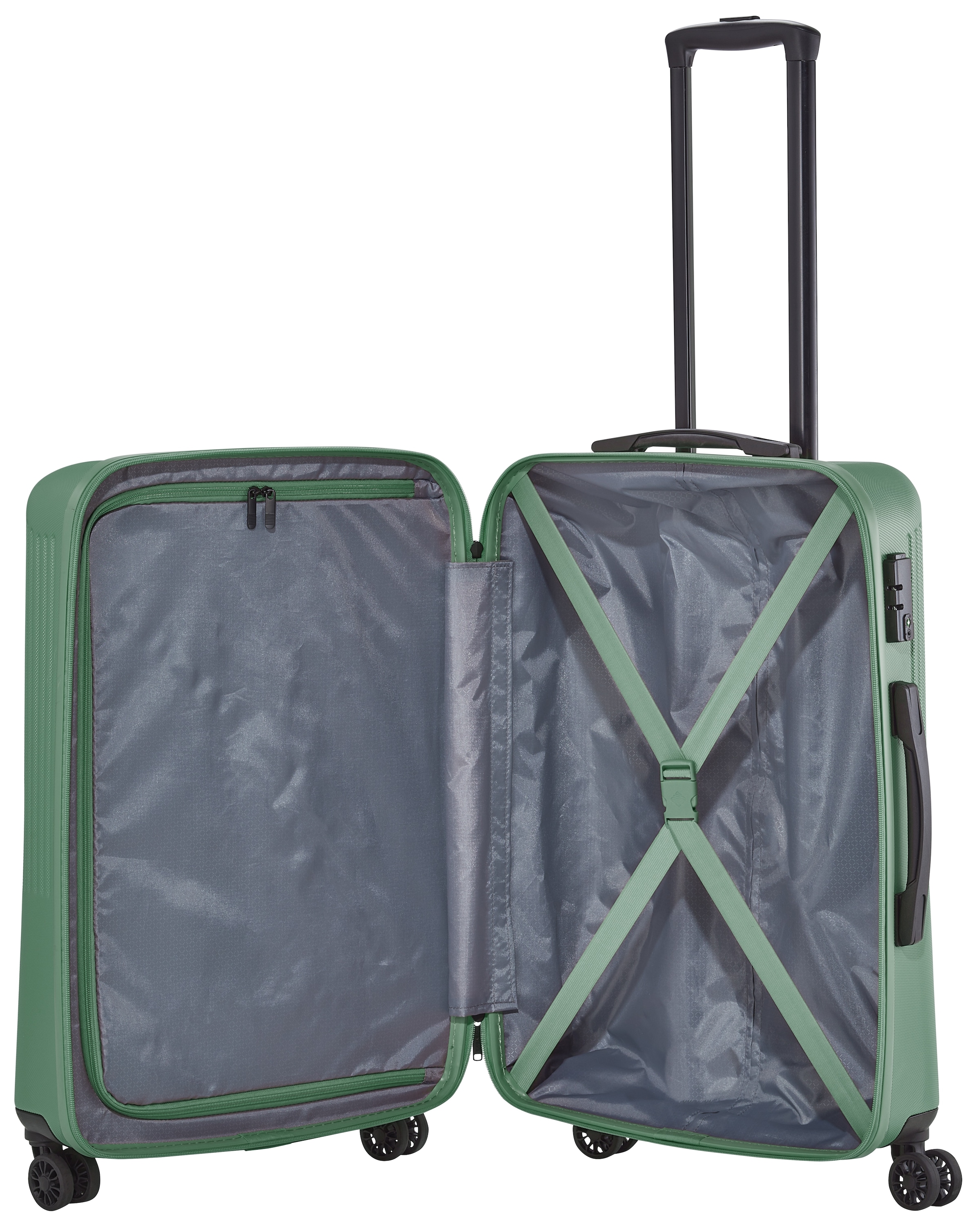 travelite Hartschalen-Trolley »BALI, in verschiedenen Größen und Farben«, 4 Rollen, Hartschallenkoffer Reisegepäck Reisekoffer TSA Schloss
