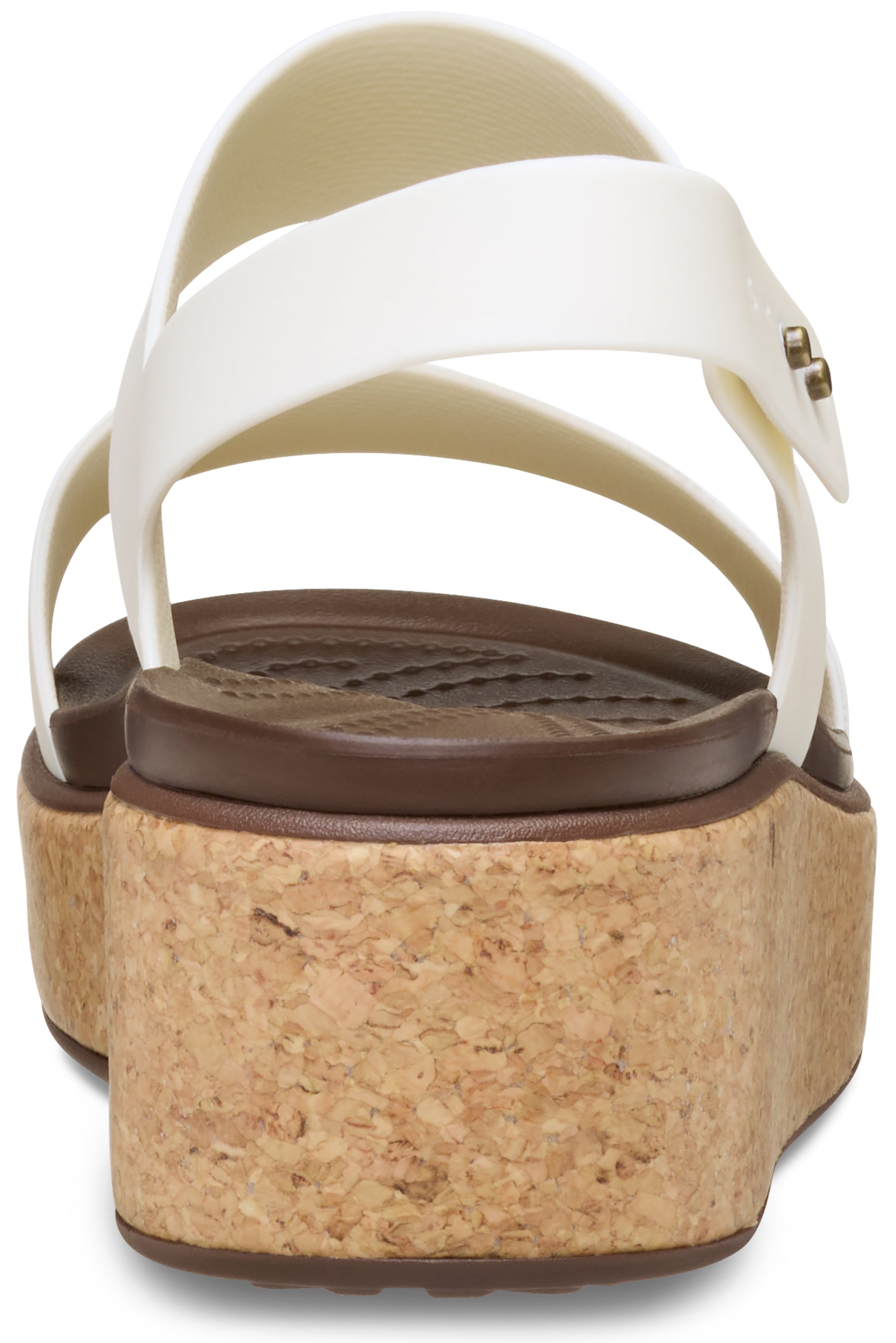 Crocs Keilsandalette »Brooklyn Cork Low Wedge«, Plateausandale, Sommerschuh mit Korkplateau