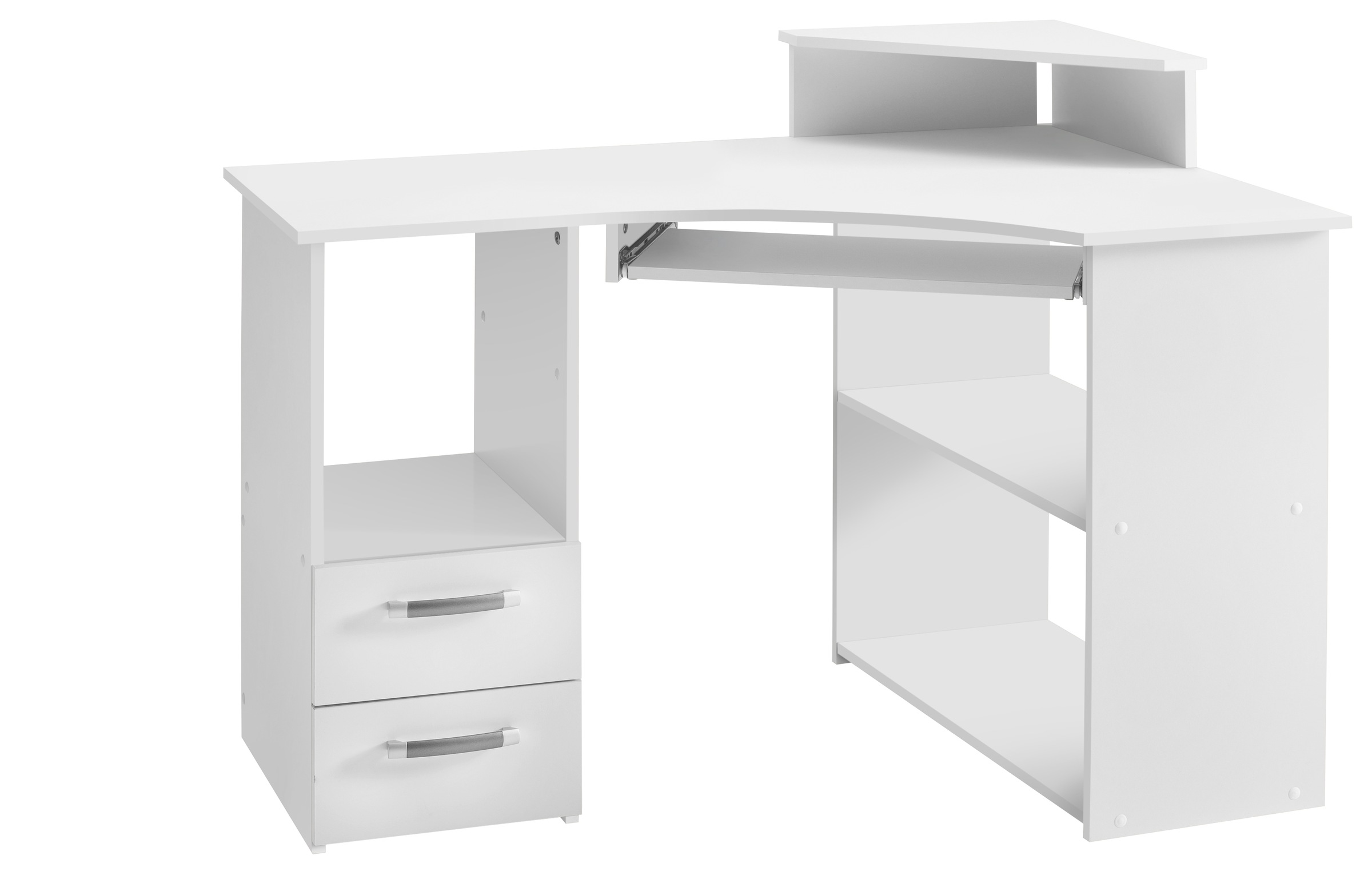 VOGL Möbelfabrik Schreibtisch »Sam«, in 2 Größen, mit Tastaturauszug & Monitoraufsatz, opt. Towerfach