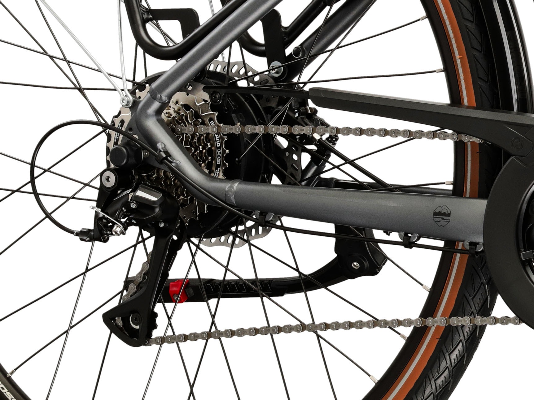 Kross E-Bike »E-Trekkingbike Damen Trans Hybrid 1.0 28" grau 8 Gänge«, 8 Gang, Shimano, ACERA M3020, Heckmotor 250 W