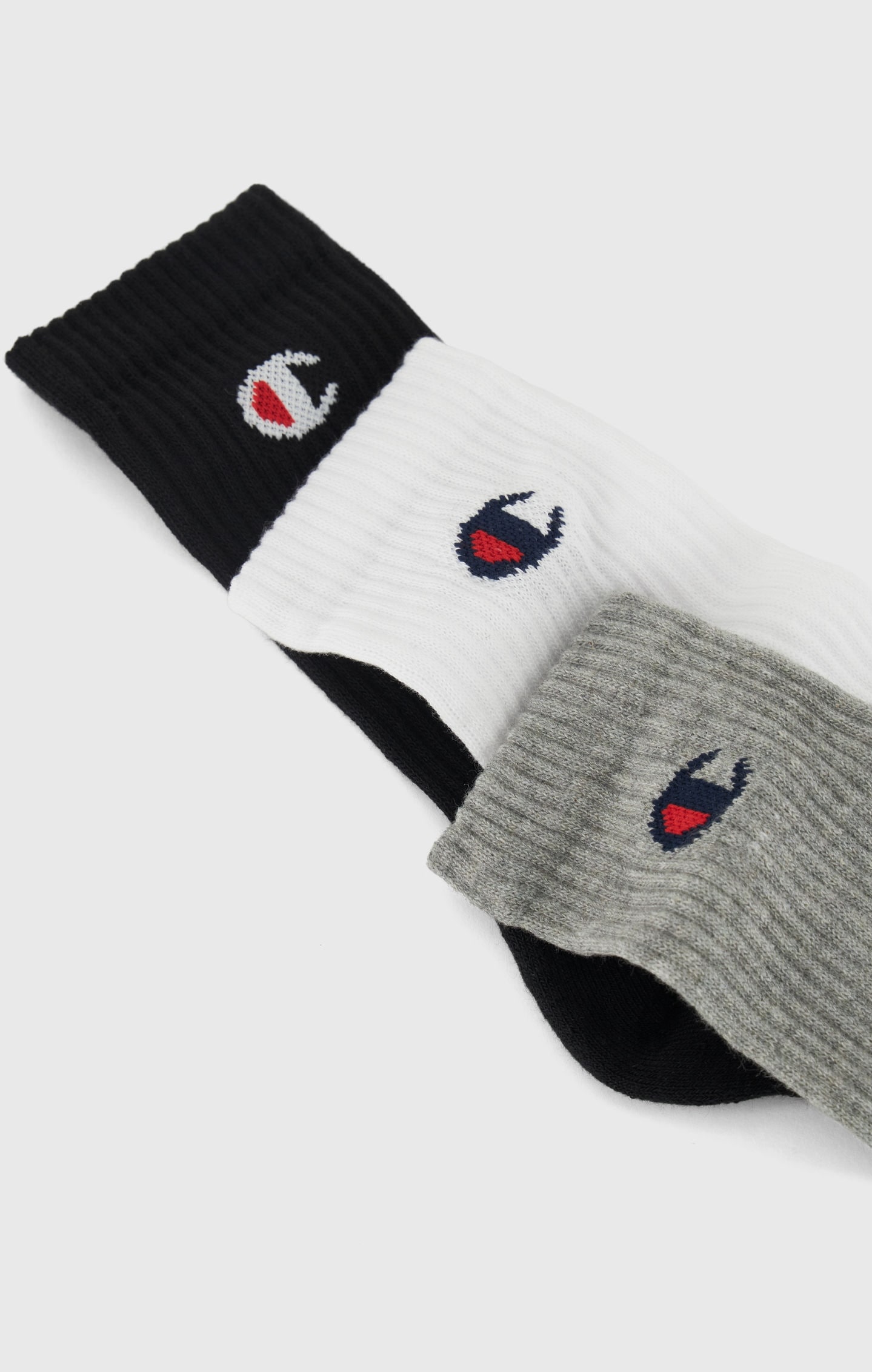Champion Tennissocken »3 Pack Crew Socks« 3 Paar tlg. für sportive Aktivitäten geeignet, 3er-Pack, elastische Passform