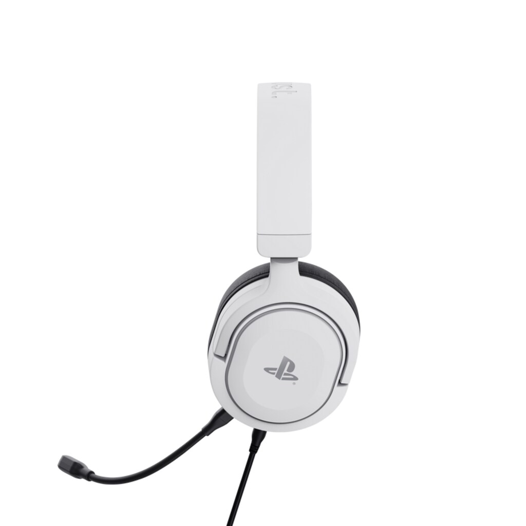 Trust Gaming-Headset »GXT498W FORTA HEADSET PS5 / white / wired«, Stummschaltung, offiziell lizenziert für PS5
