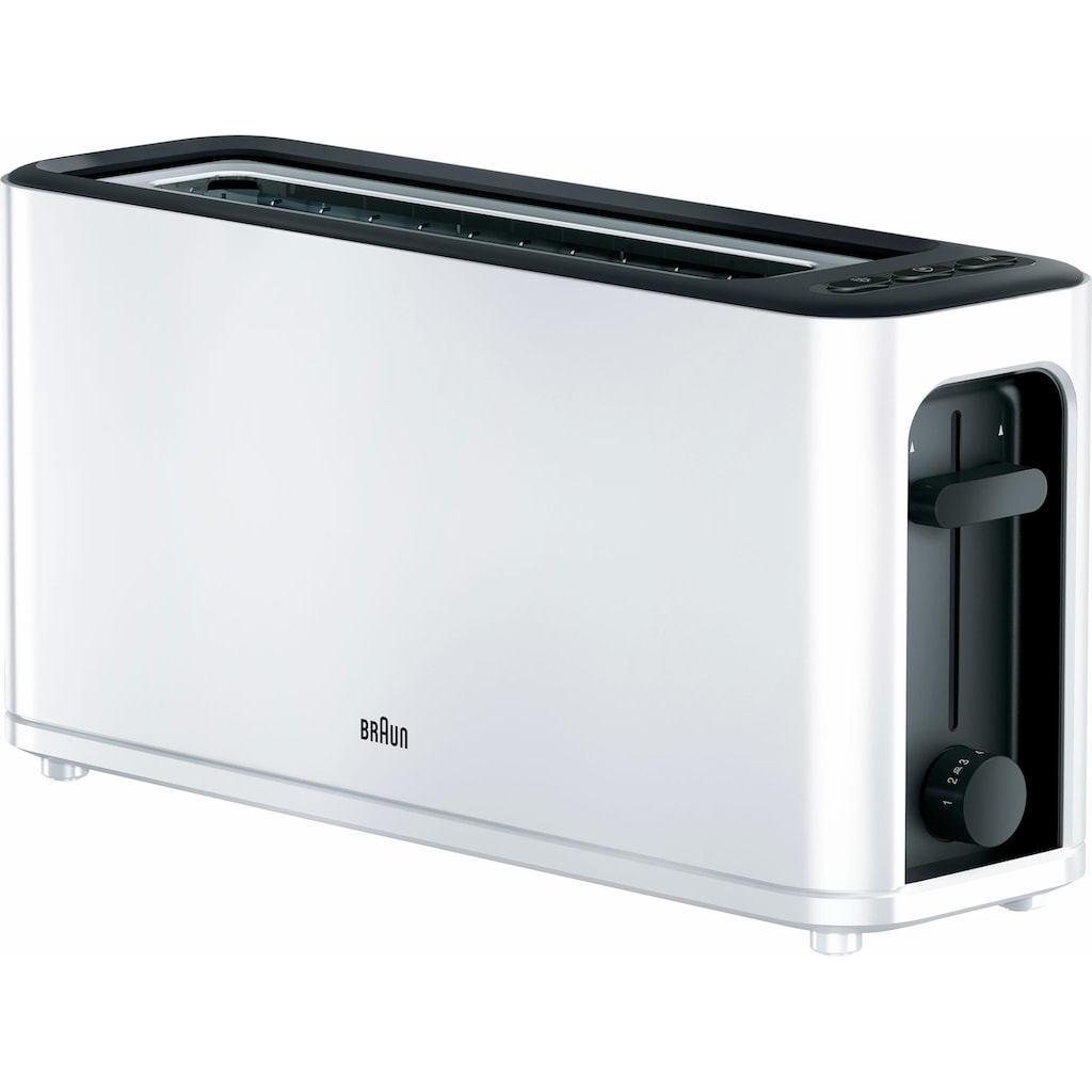 Braun Toaster »HT 3110 WH«, 1 langer Schlitz, für 2 Scheiben, 1000 W