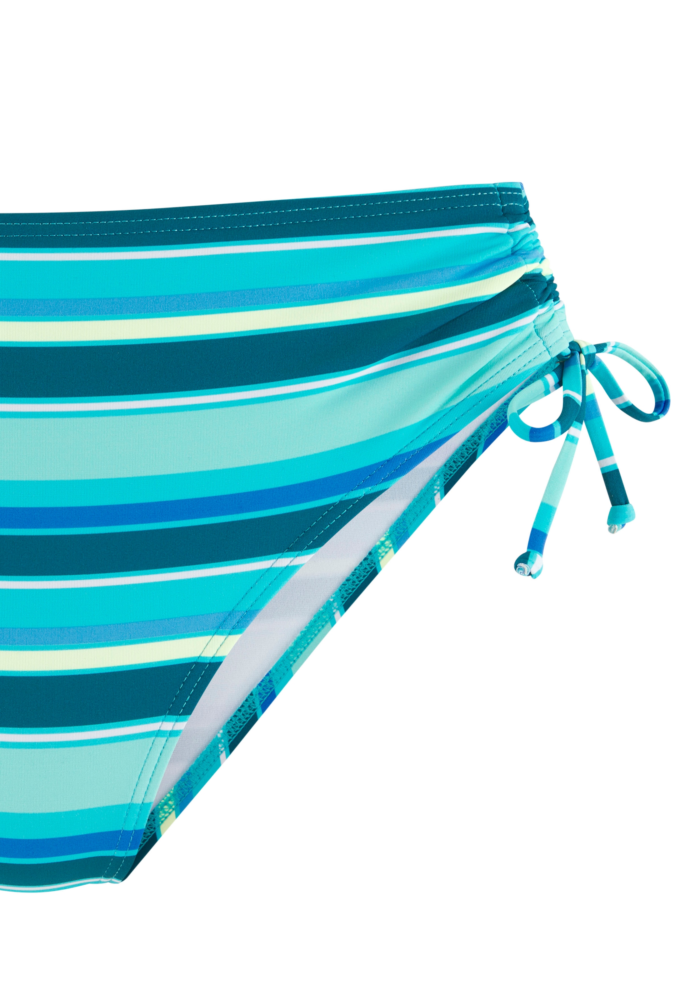 s.Oliver Bikini-Hose, seitlich regulierbar und mit trendigem Streifen-Design
