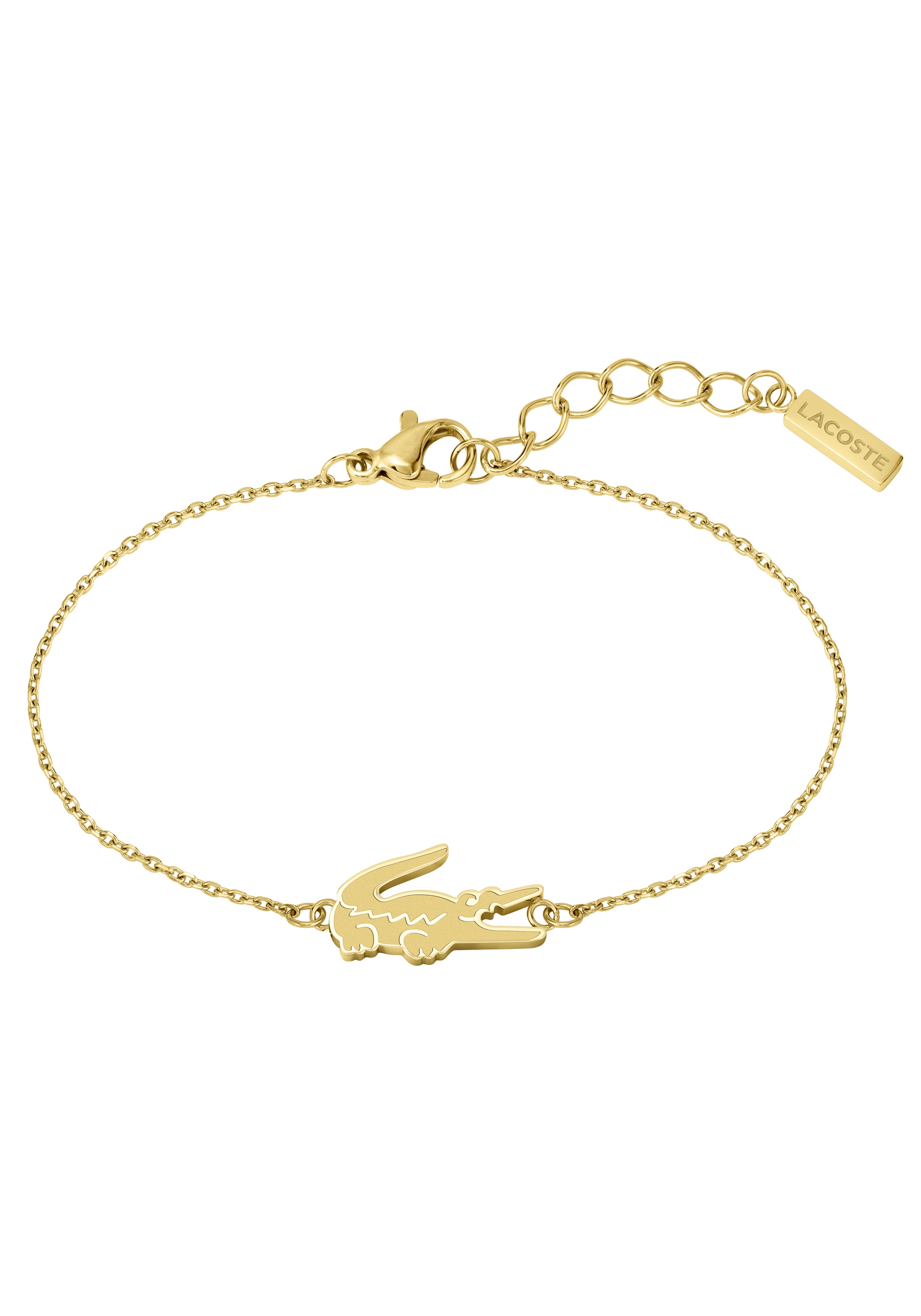 Lacoste Armband »Schmuck Edelstahl Armband Ankerkette CROCODILE«