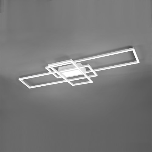 TRIO Leuchten LED Deckenleuchte »MILA«, Leuchtmittel LED-Board | LED fest integriert, Deckenlampe inkl. Fernbedienung, dimmbar, 3000 - 6500K, 105xx42x6,5 cm