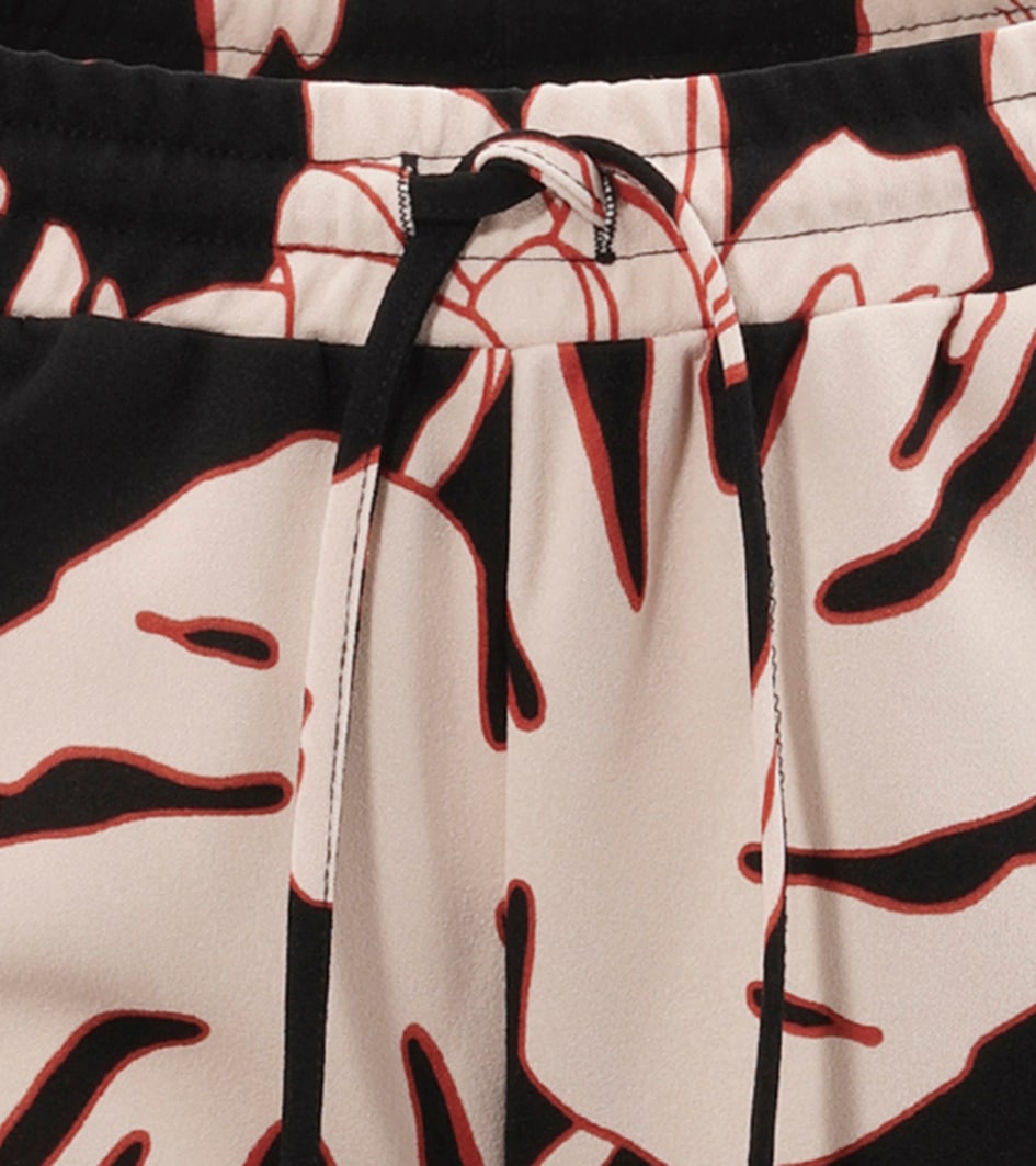 Aniston SELECTED Schlupfhose, mit großflächigem und abstraktem Blumenmuster - NEUE KOLLEKTION