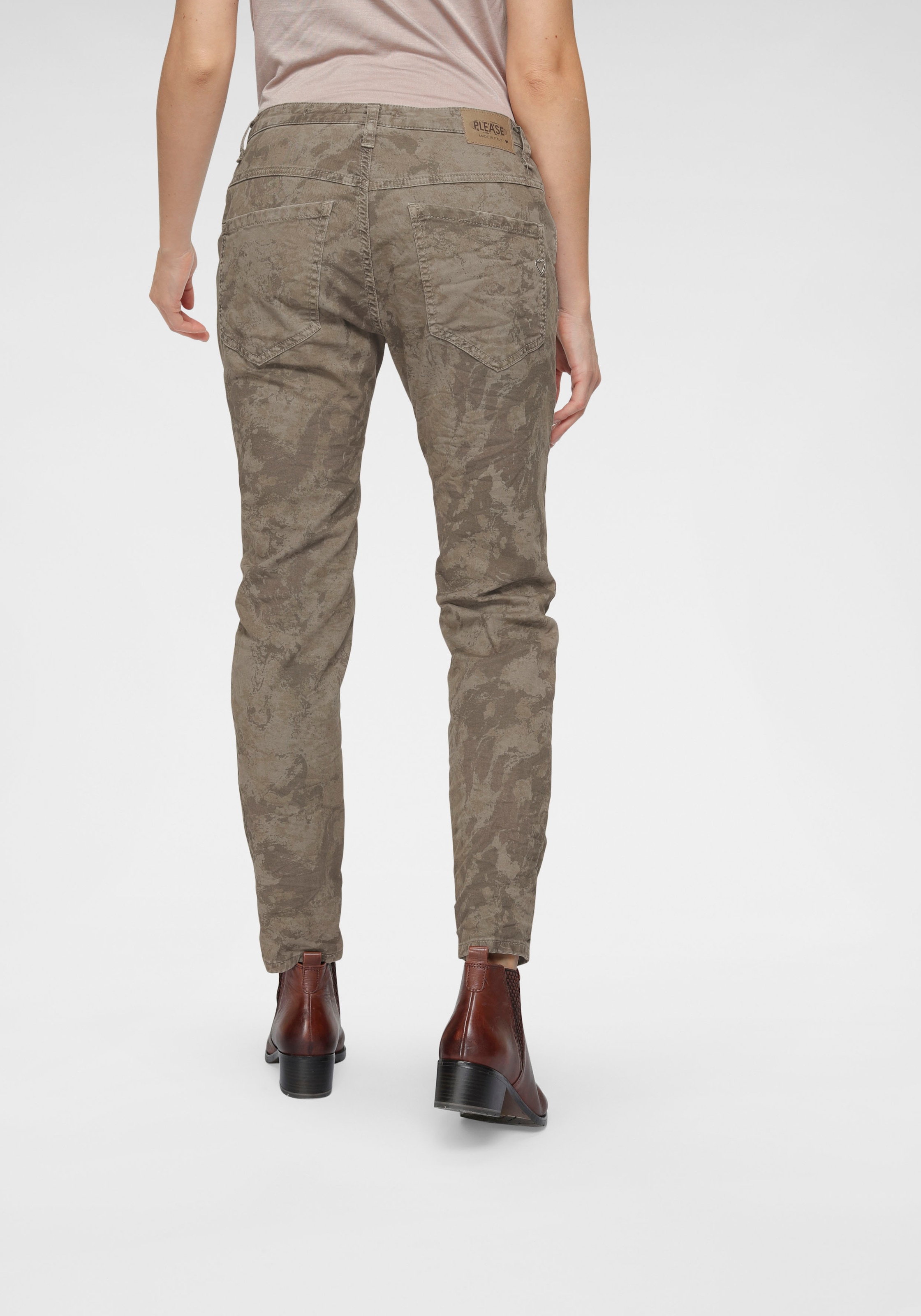 [Qualitätsgarantie und kostenloser Versand vorausgesetzt] Please Jeans Röhrenhose »P78«, im Military günstig kaufen Style