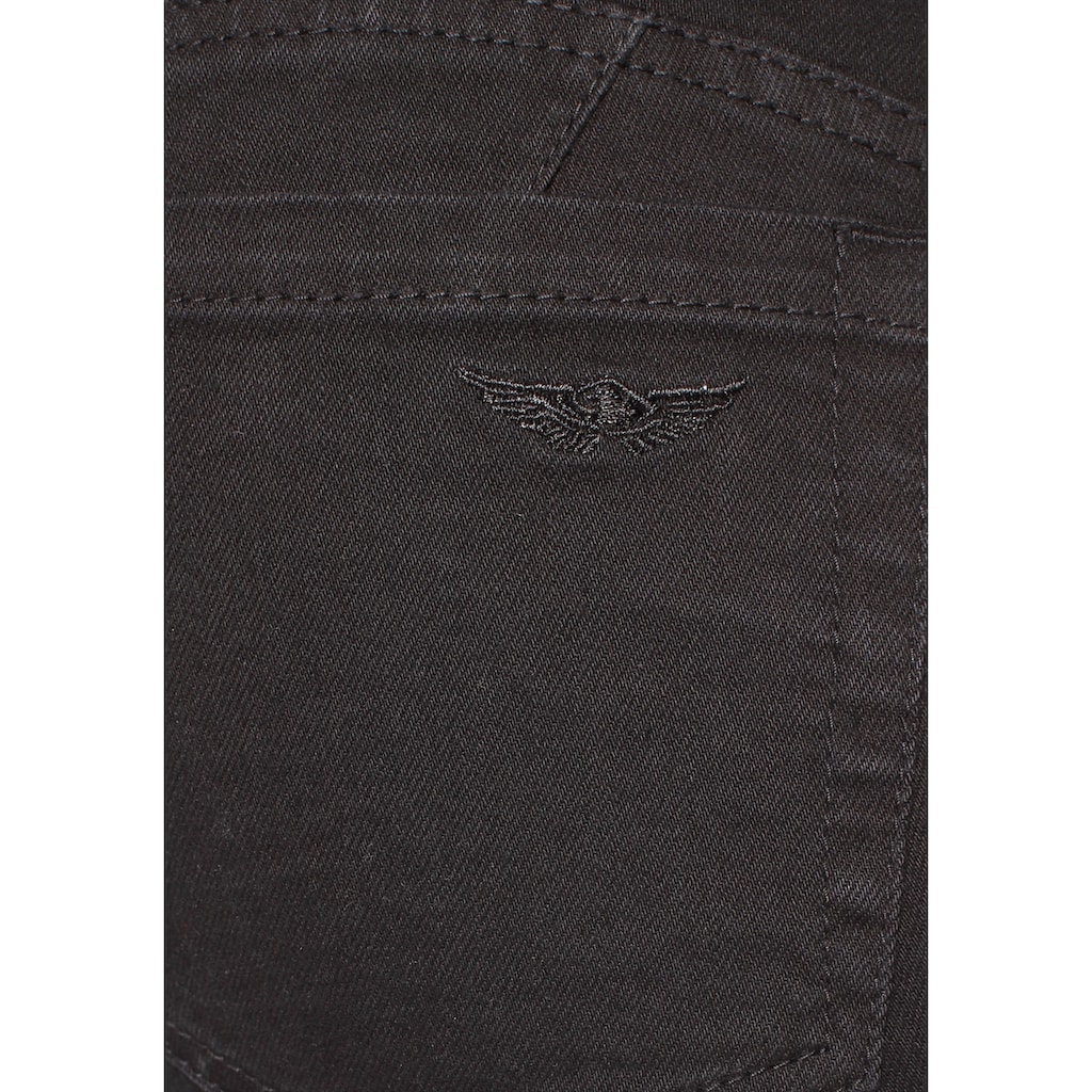 Arizona Bootcut-Jeans »mit extrabreitem Bund«, High Waist