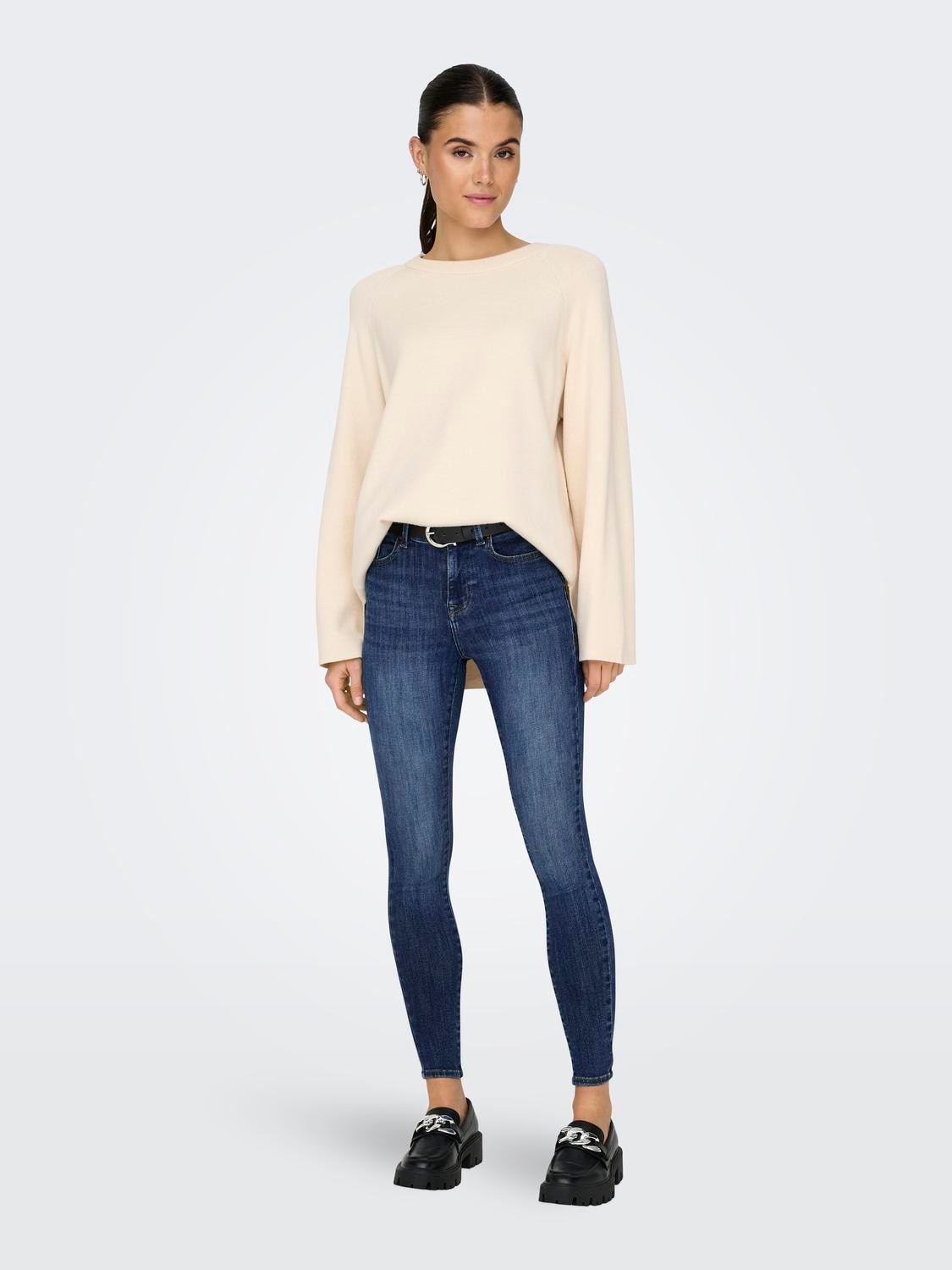 ONLY Skinny-fit-Jeans »ONLPOWER MID SK PUSHUP DNM TAI012 NOOS«