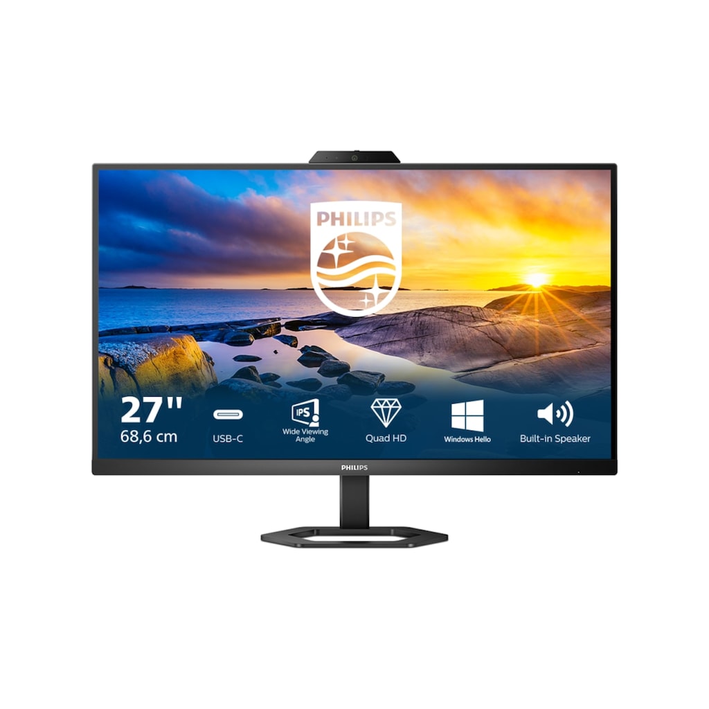 Philips LCD-Monitor »27E1N5600HE«, 68,6 cm/27 Zoll, 2560 x 1440 px, QHD, 1 ms Reaktionszeit, 75 Hz