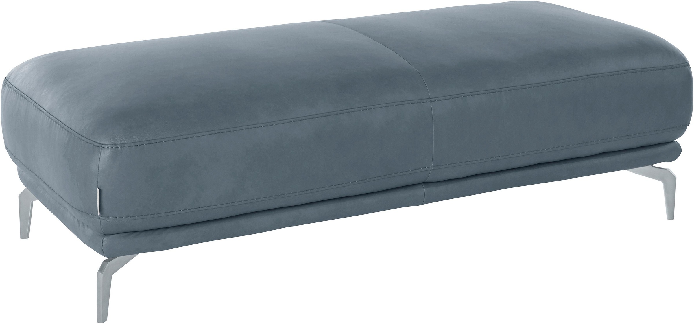 W.SCHILLIG Hocker »montanaa«, mit Metallfüßen in Silber matt, Breite 141 cm