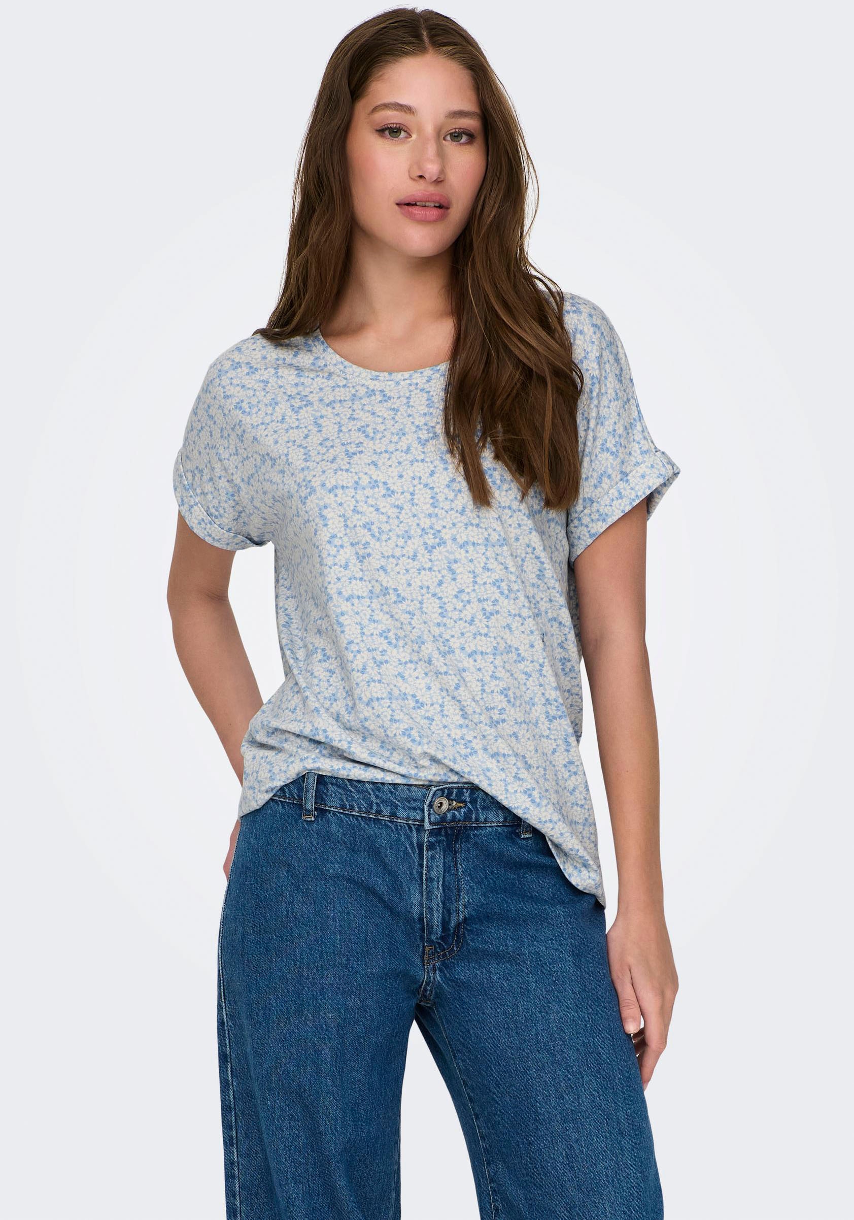 kaufen CS am AOP »ONLMOSTER ONLY mit JRS«, Aufschlag TOP S/S Kurzarmshirt Arm