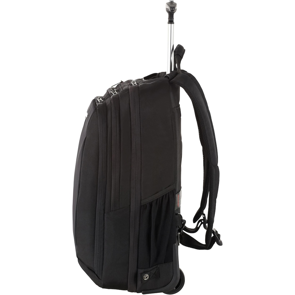 Samsonite Laptoprucksack »Guardit 2.0, black, mit 2 Rollen und Trolleyfunktion«, Reisekoffer Trolley Aufgabegepäck TSA-Zahlenschloss