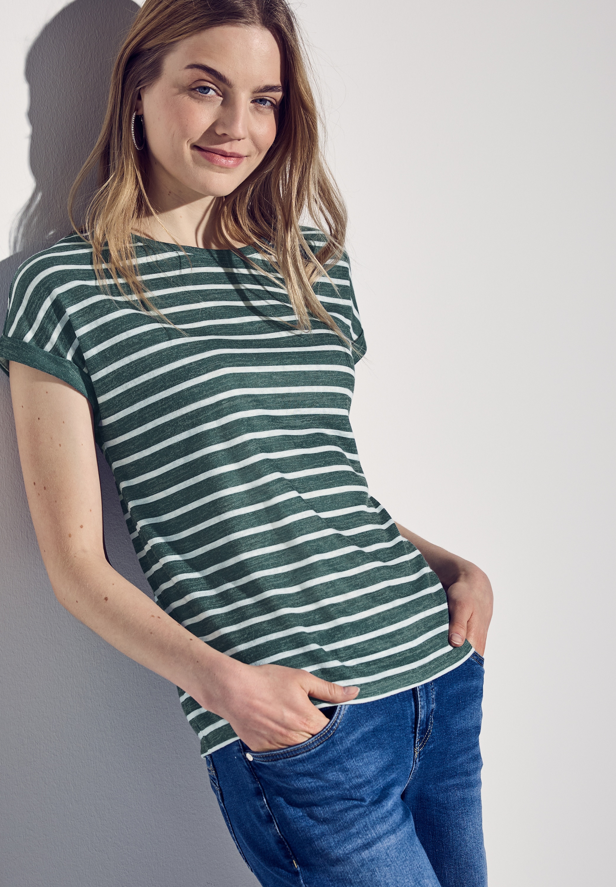 STREET ONE Shirttop mit Streifenmuster
