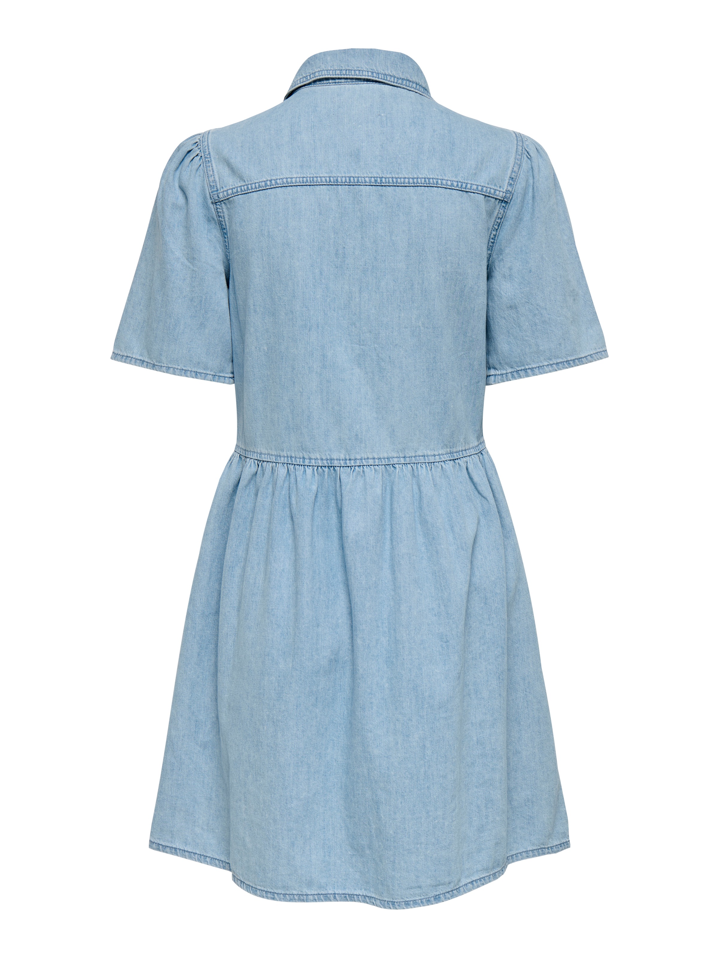 ONLY Jeanskleid »ONLEVELINE SS DNM DRESS AKM« Brusttaschen Baumwolle