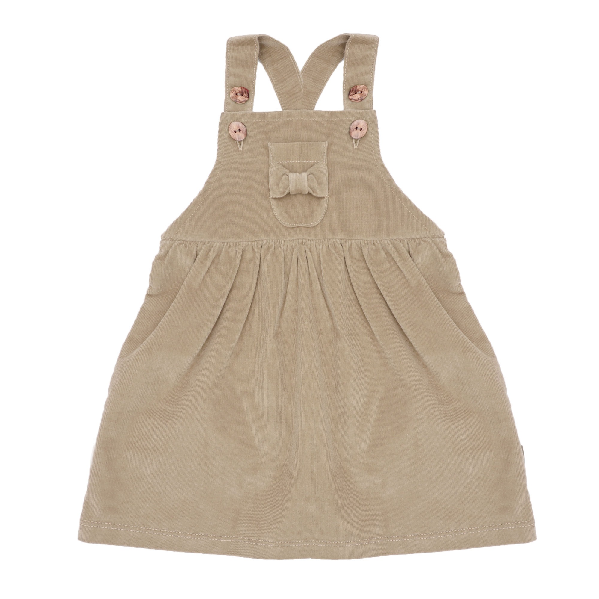 MAXIMO Latzkleid Brusttasche hoher Baumwollanteil, Stretch-Cord, Träger, Gummizug nomad 134/140 - N-Gr N-Gr 134/140 Latzkleid von maximo