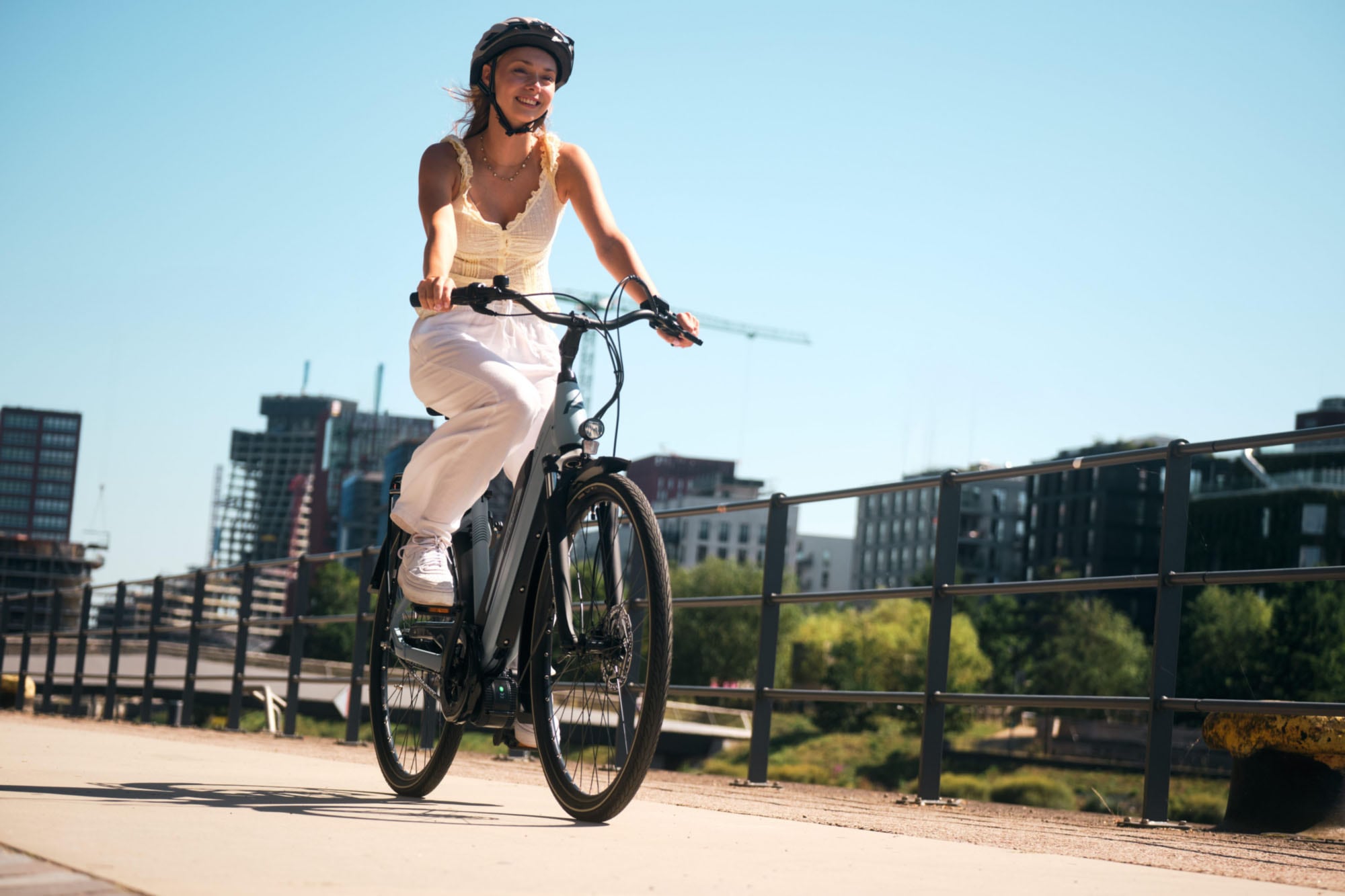 FISCHER Fahrrad »CITA 2404 688 43« 7 Gang Shimano NEXUS Schaltwerk Mittelmotor mit Akku-Ladegerät;mit Werkzeug, 