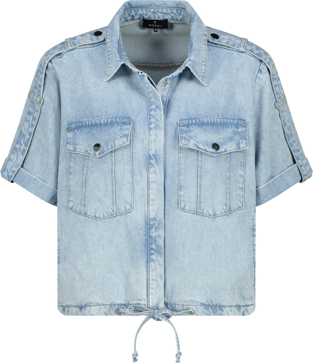 Monari Jeansblazer, mit Tunnelzugbändchen