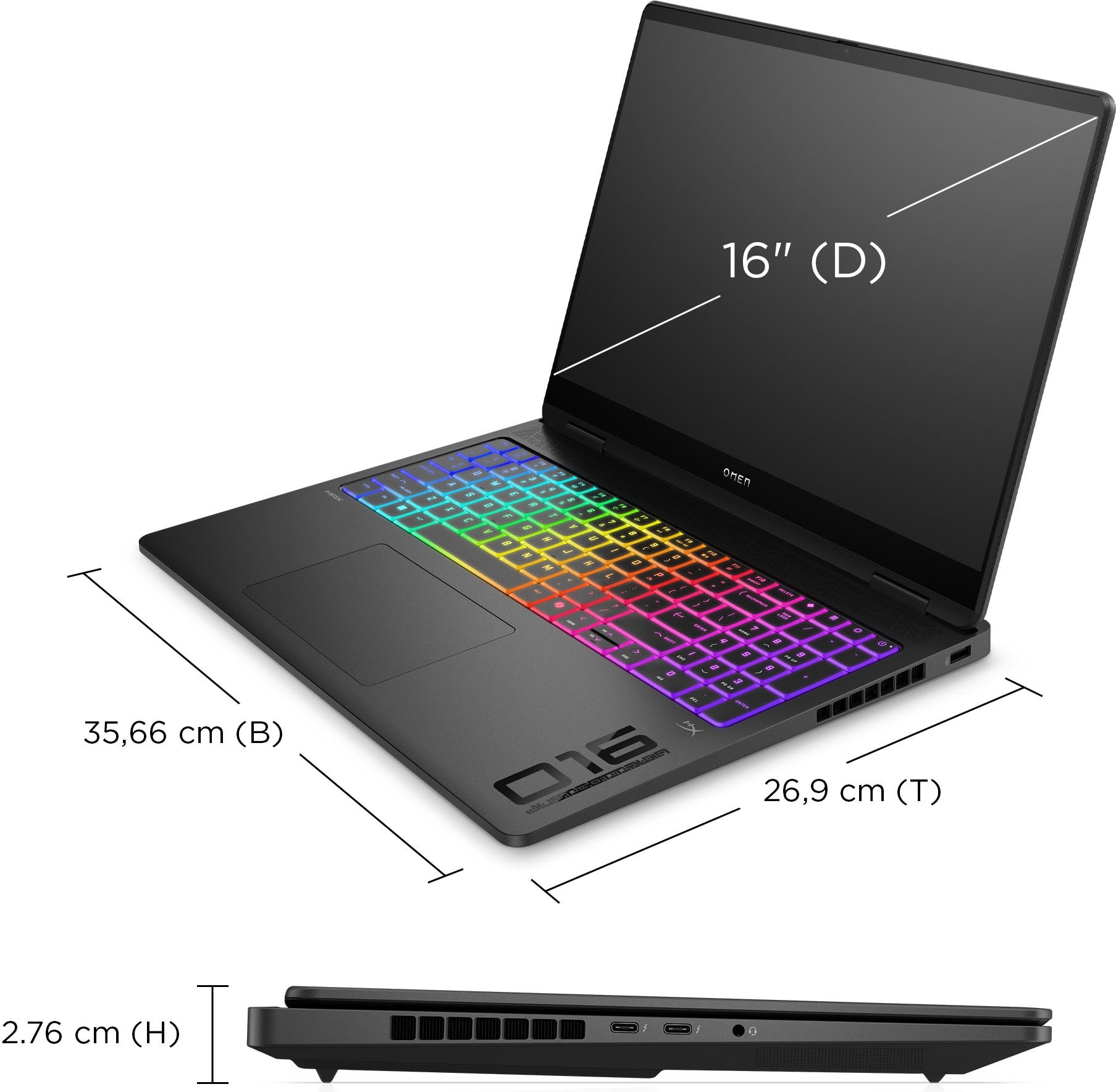 HP Gaming-Notebook »OMEN Max 16-ak0097ng«, 40,6 cm, / 16 Zoll, AMD, Ryzen™ AI 9, GeForce RTX 5080, 1000 GB SSD