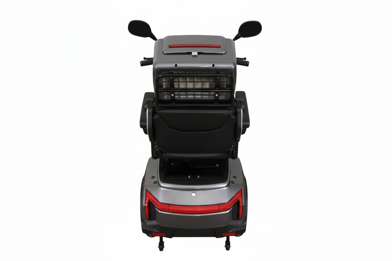 Aktiv mobil Elektromobil »AM E-Rider 1000, 25 km/h mit Topcase« 1.000 W 25 km/h Topcase mit Fassungsvermögen von ca. 25 l, Staufach mit ca. 19 l