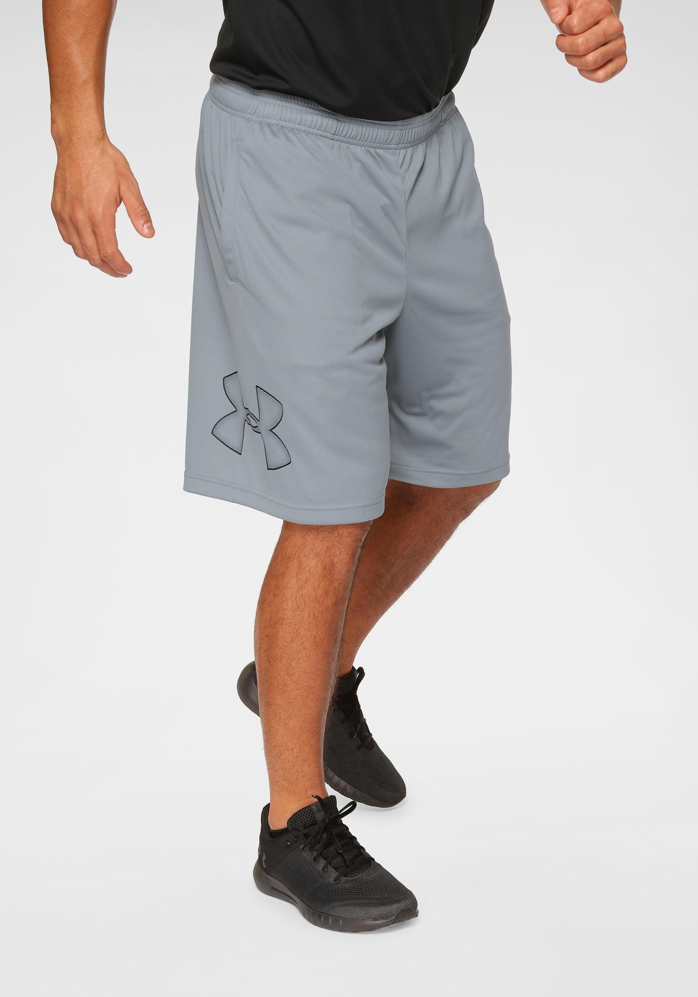 Shorts UA Tech Shorts mit Grafik, Gr. XL (56/58) - N-Gr, grau N-Gr