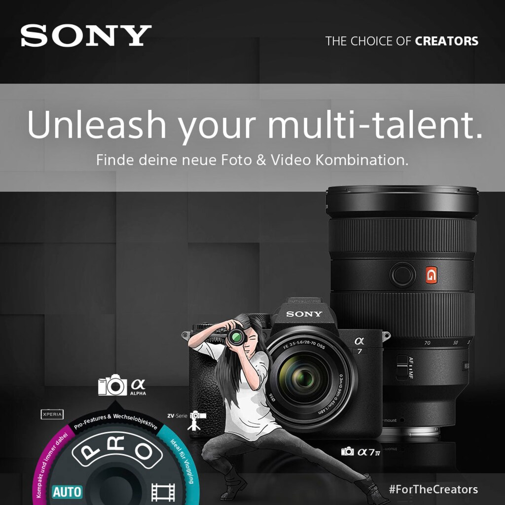 Sony Systemkamera »A7 IV«, 33 MP, WLAN-Bluetooth