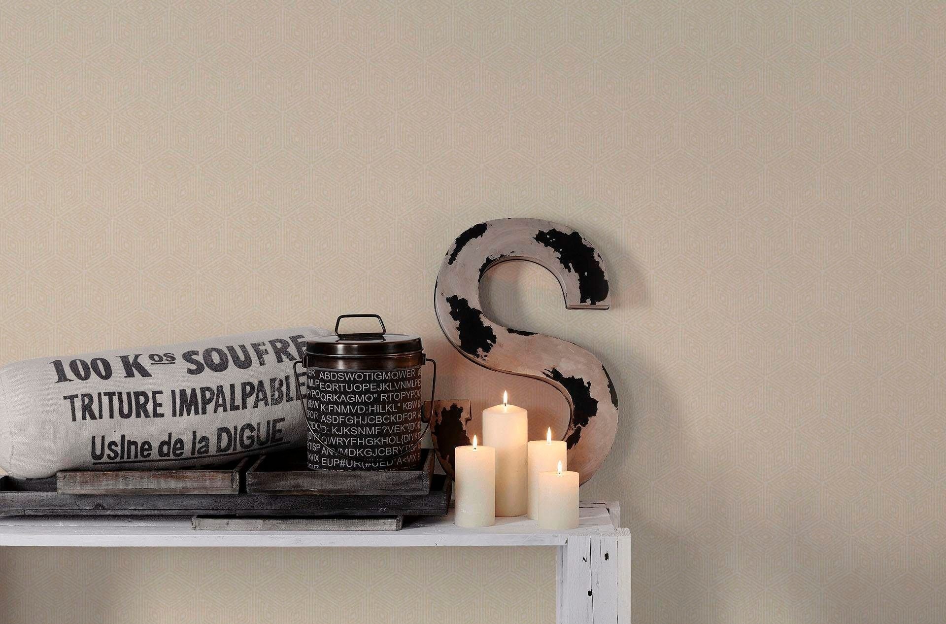 living walls Textiltapete »Di Seta« Motiv   geometrisch   grafisch glatt Gr günstig online kaufen